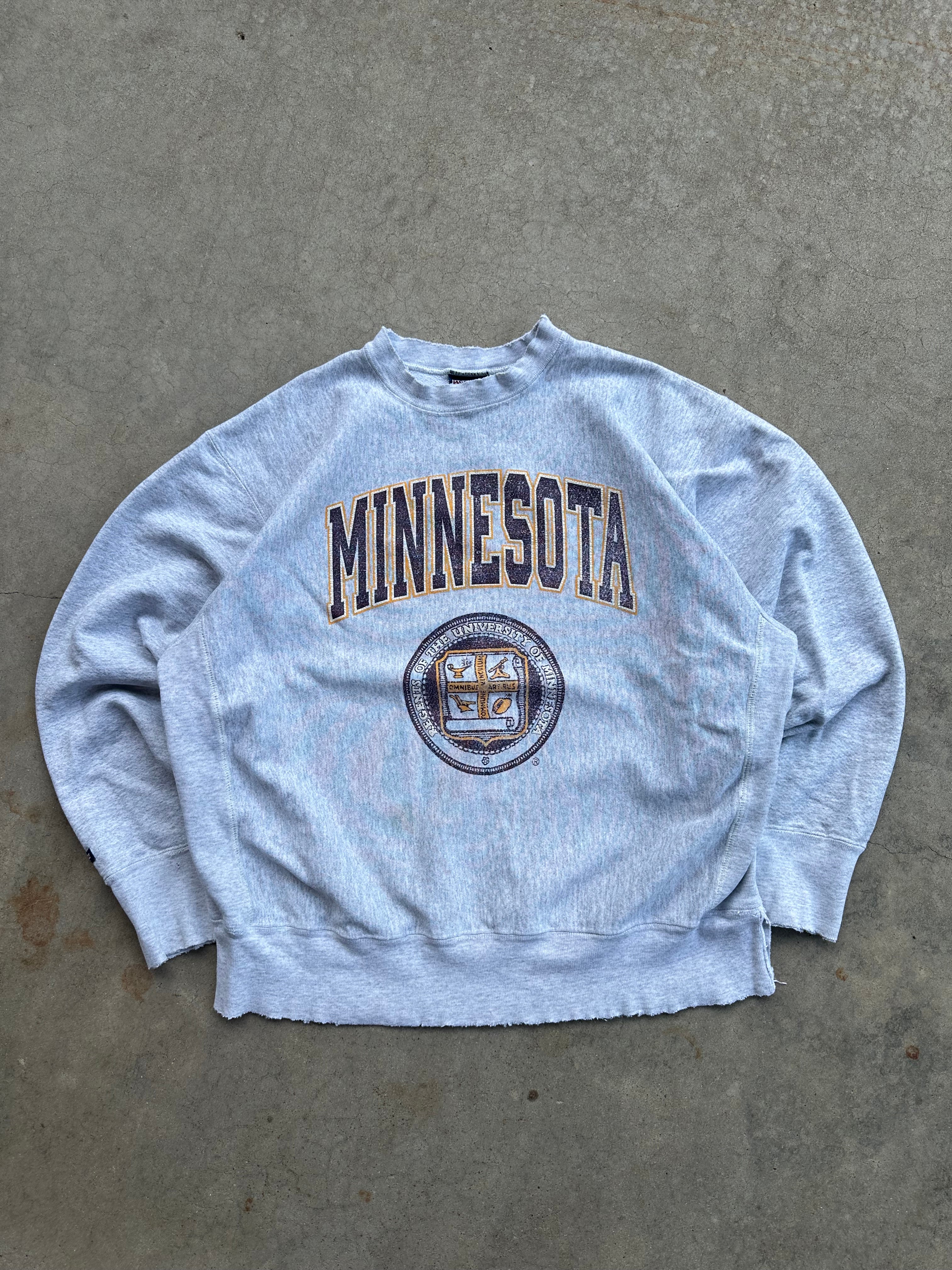 1990s Distressed University of Minnesota Crewneck (L/XL)