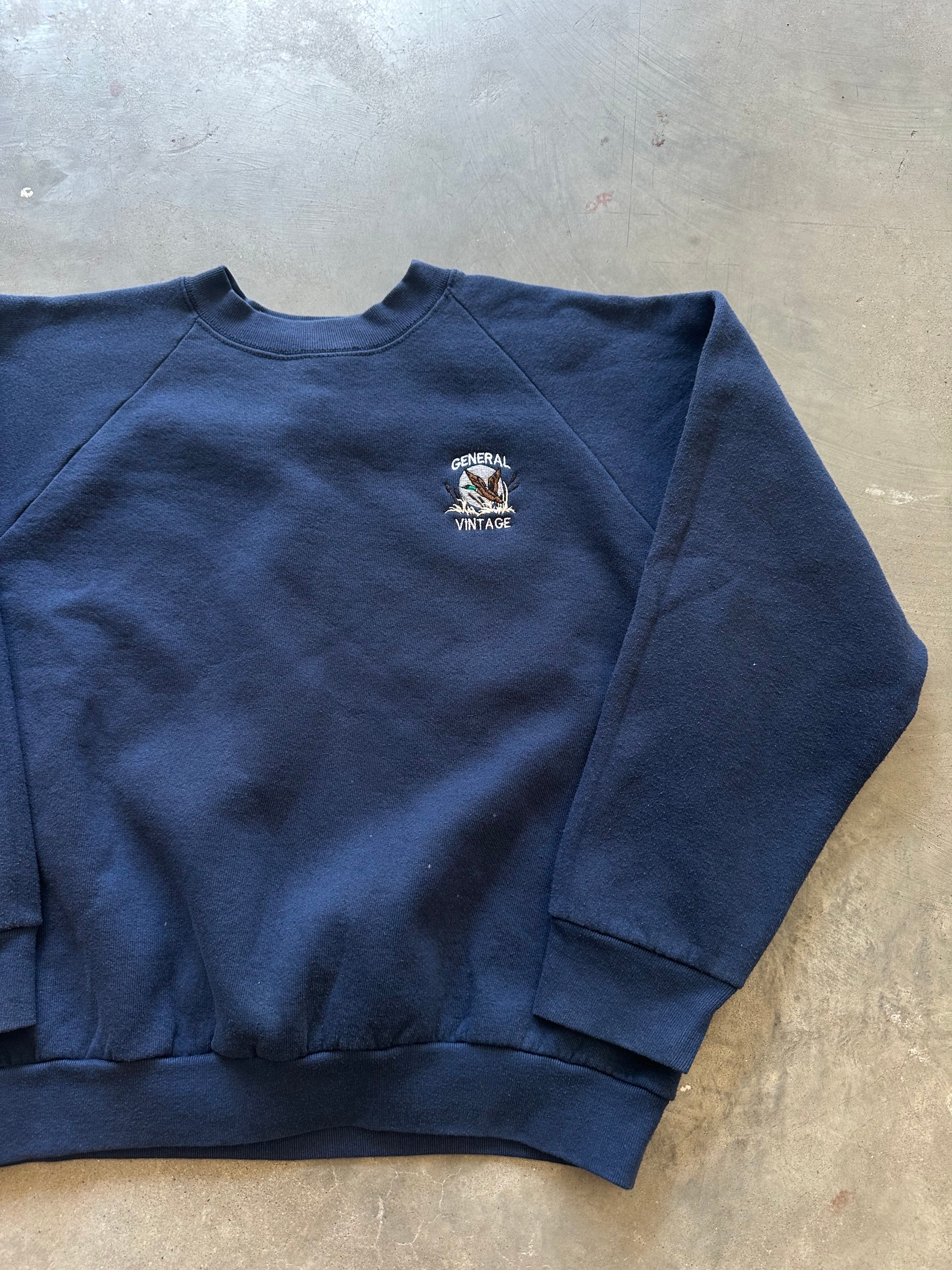 General Vintage Duck Logo Crewneck (L)