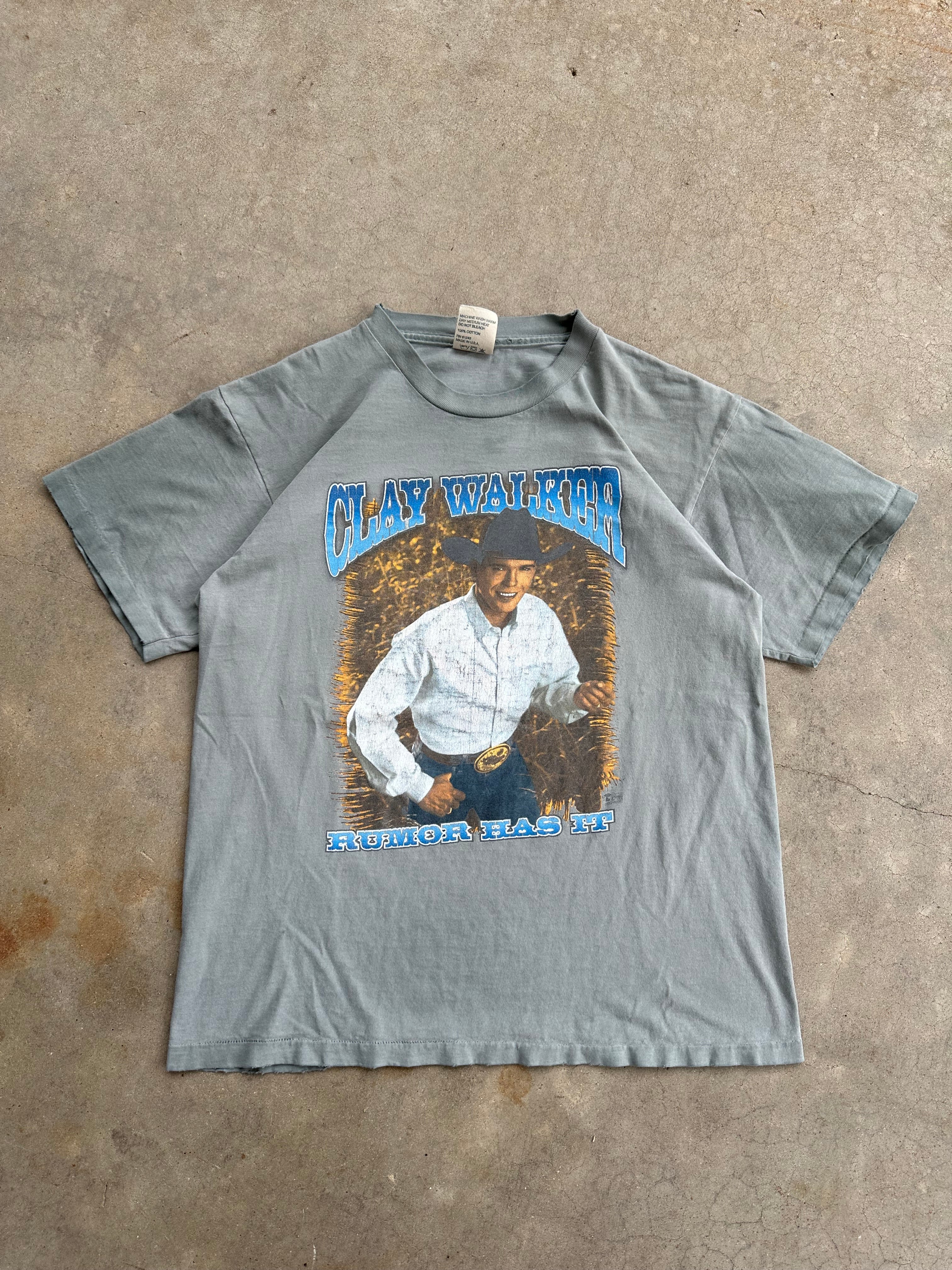 1990s Distressed Clay Walker Tour T-Shirt (M)