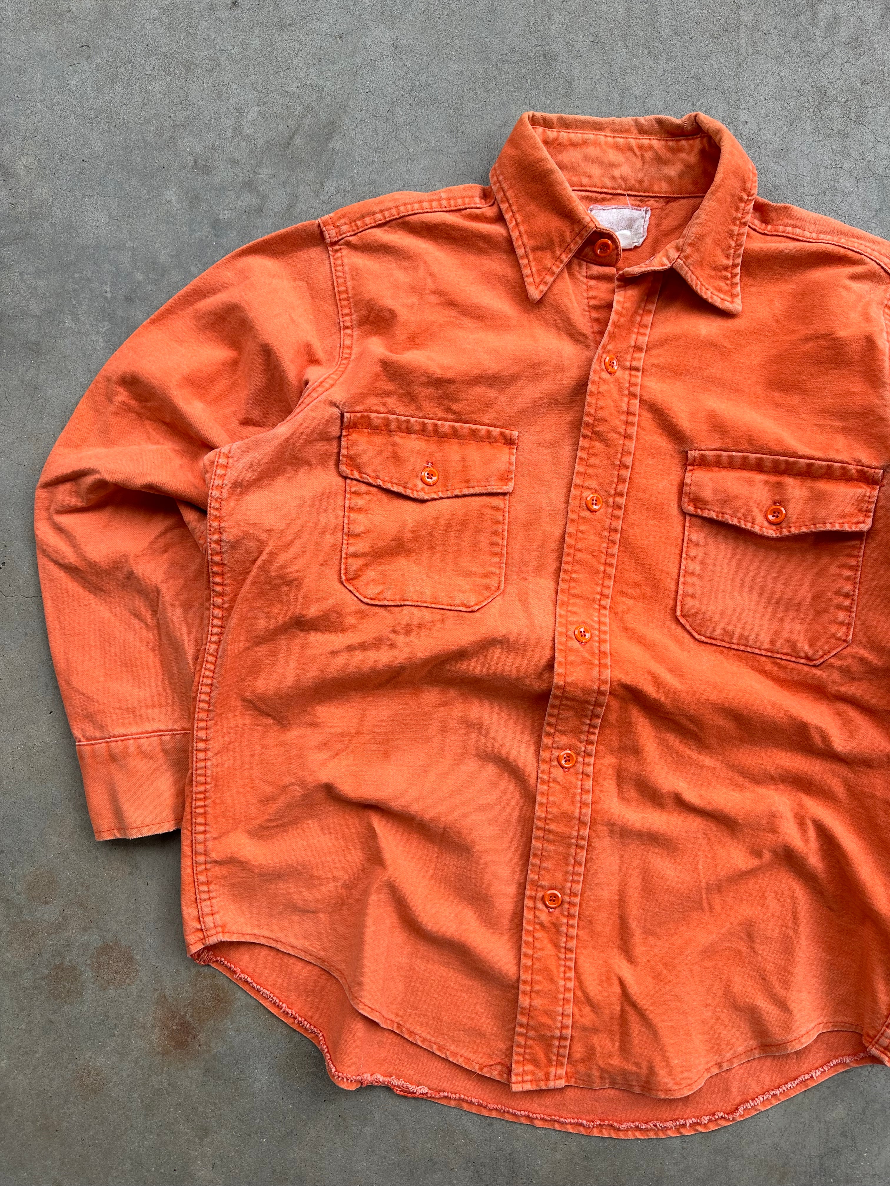 1990s Faded Deerskin Chamois Button Up (L)