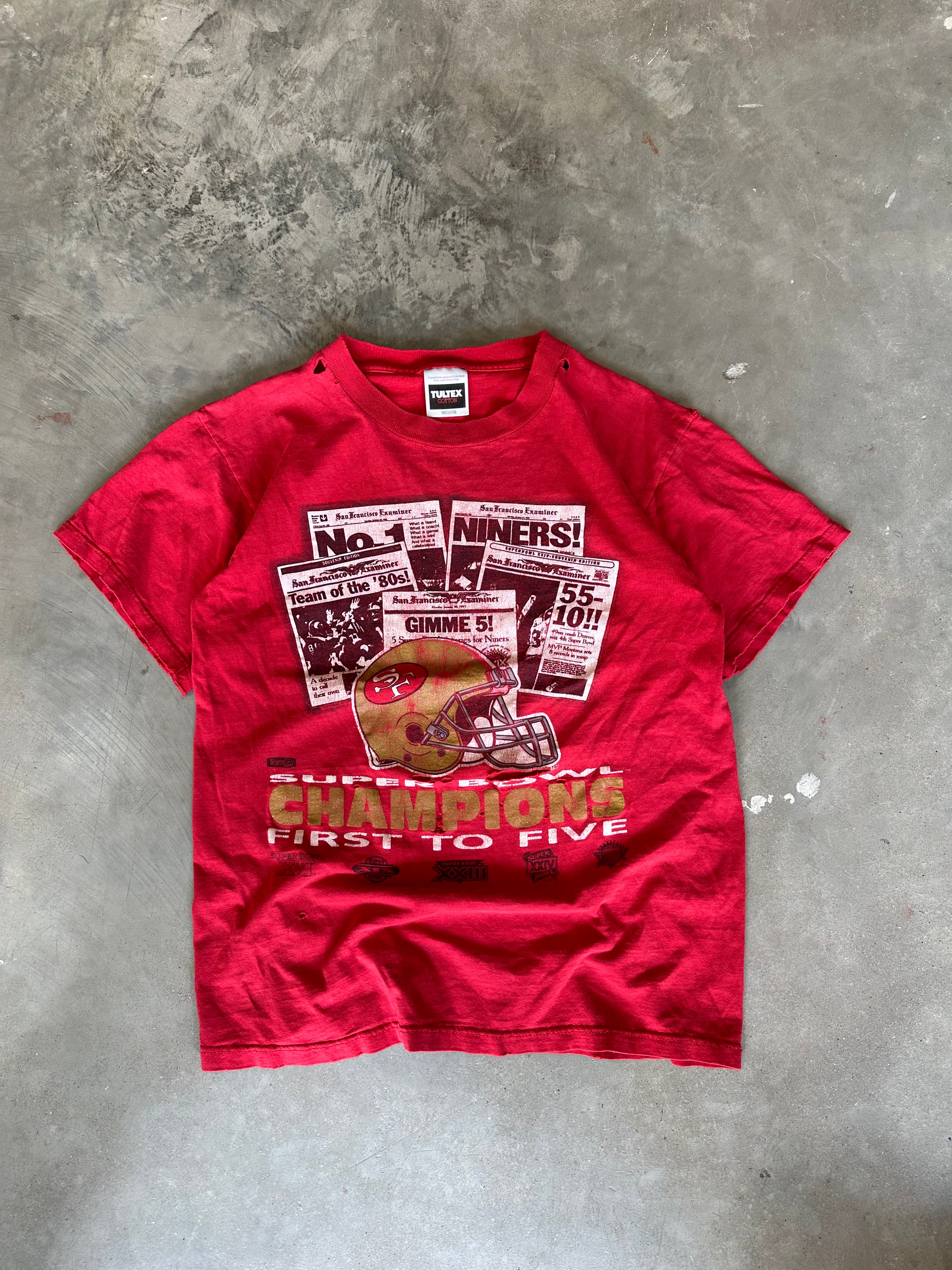 1990s Distressed SF Niners T-Shirt (S)