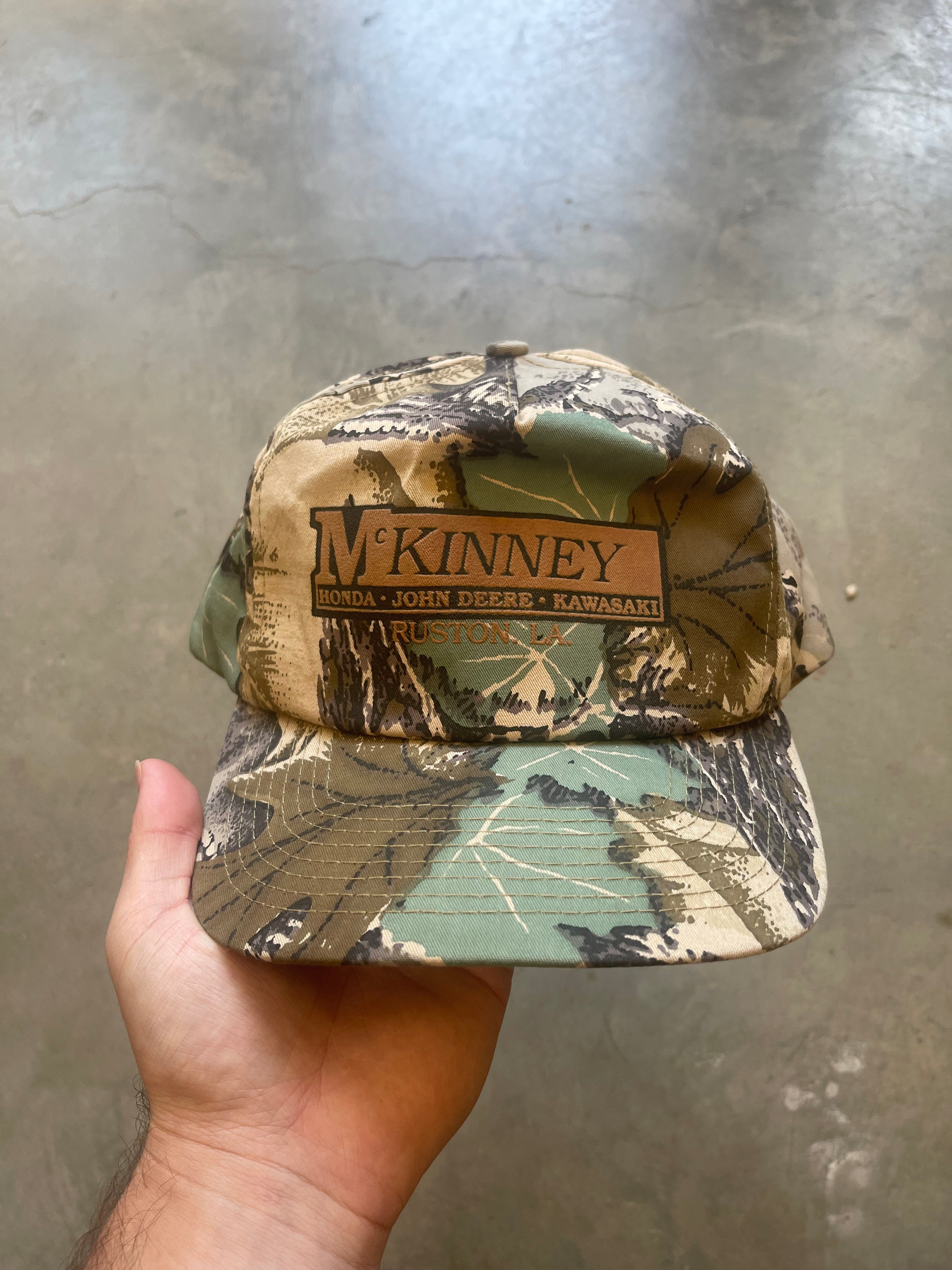 Vintage McKinney Honda Of Ruston Camo Hat