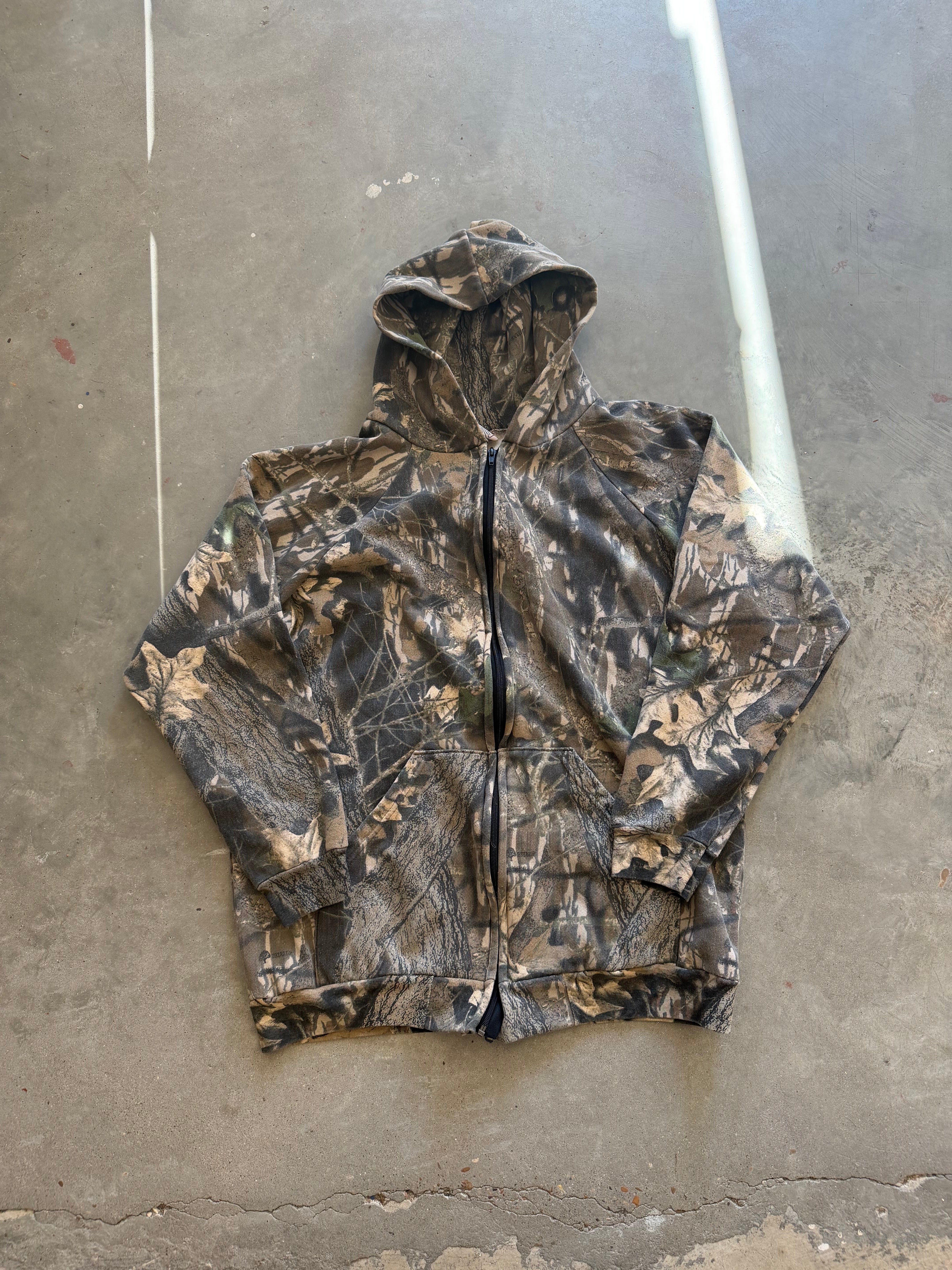 Vintage Mossy Oak Breakup Camo Hoodie (XL)