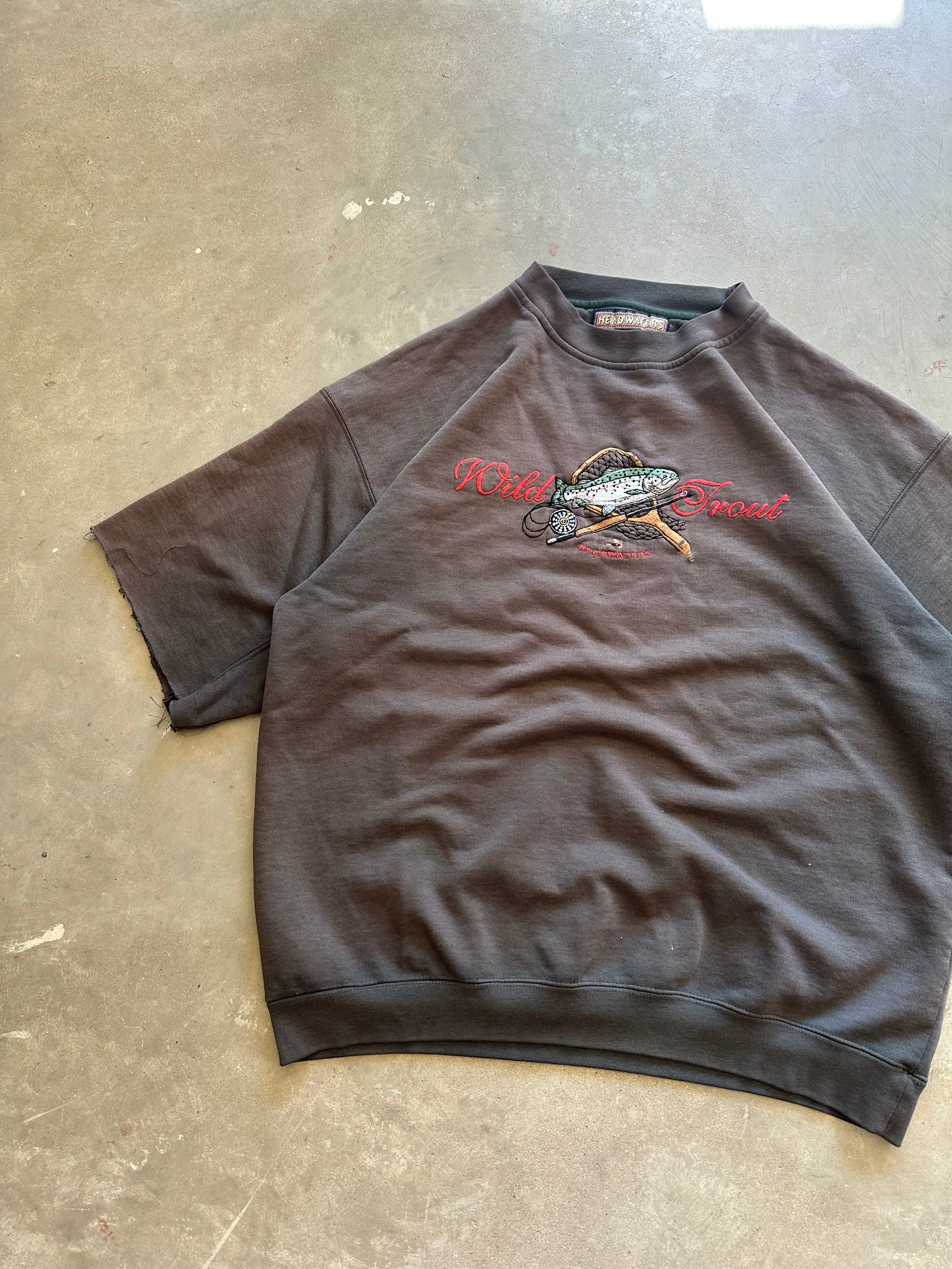 Vintage Sunfaded Wild Trout Crewneck (XL)