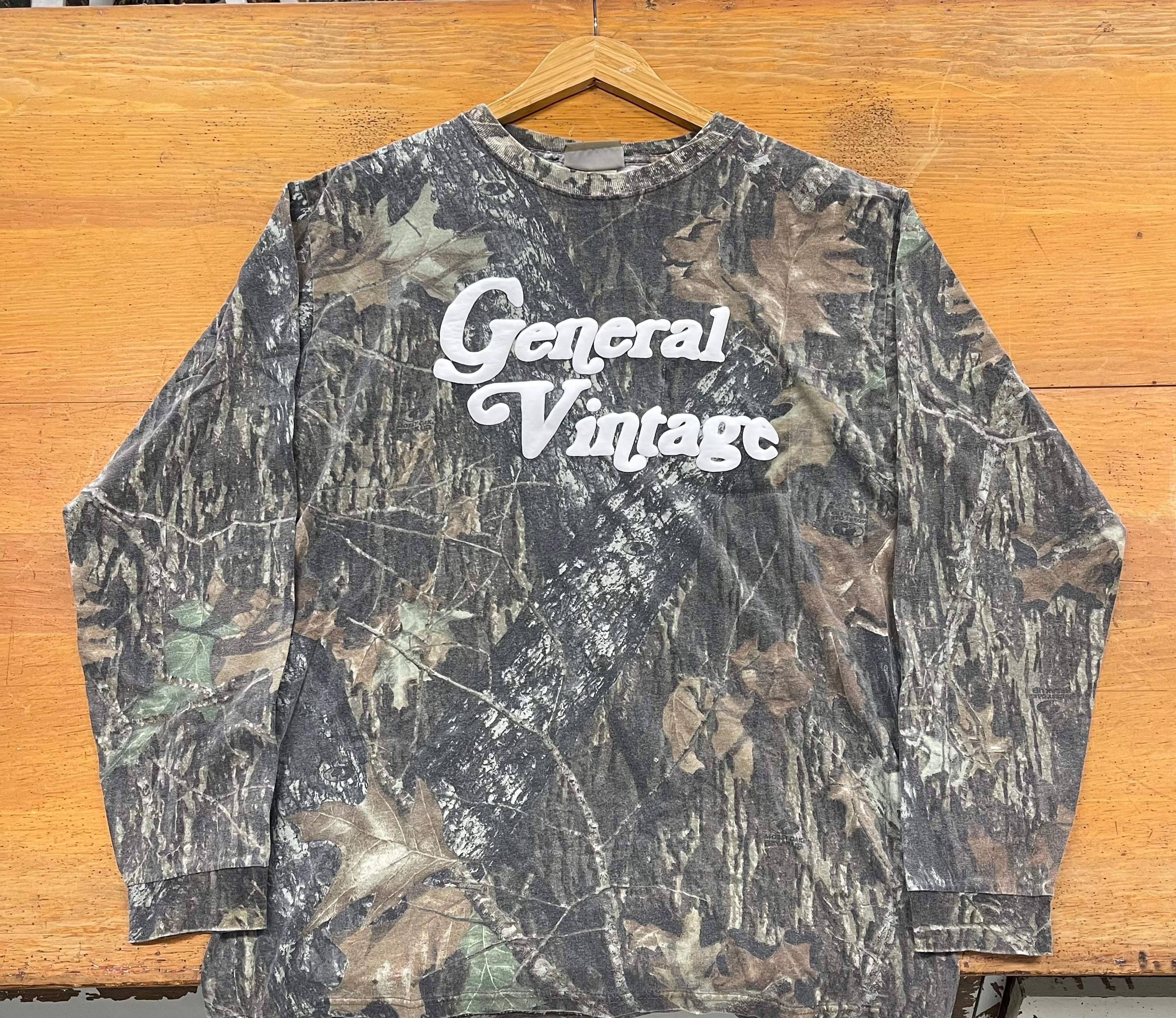 General Vintage Camo Puff Print Long Sleeve Shirt (L/XL)