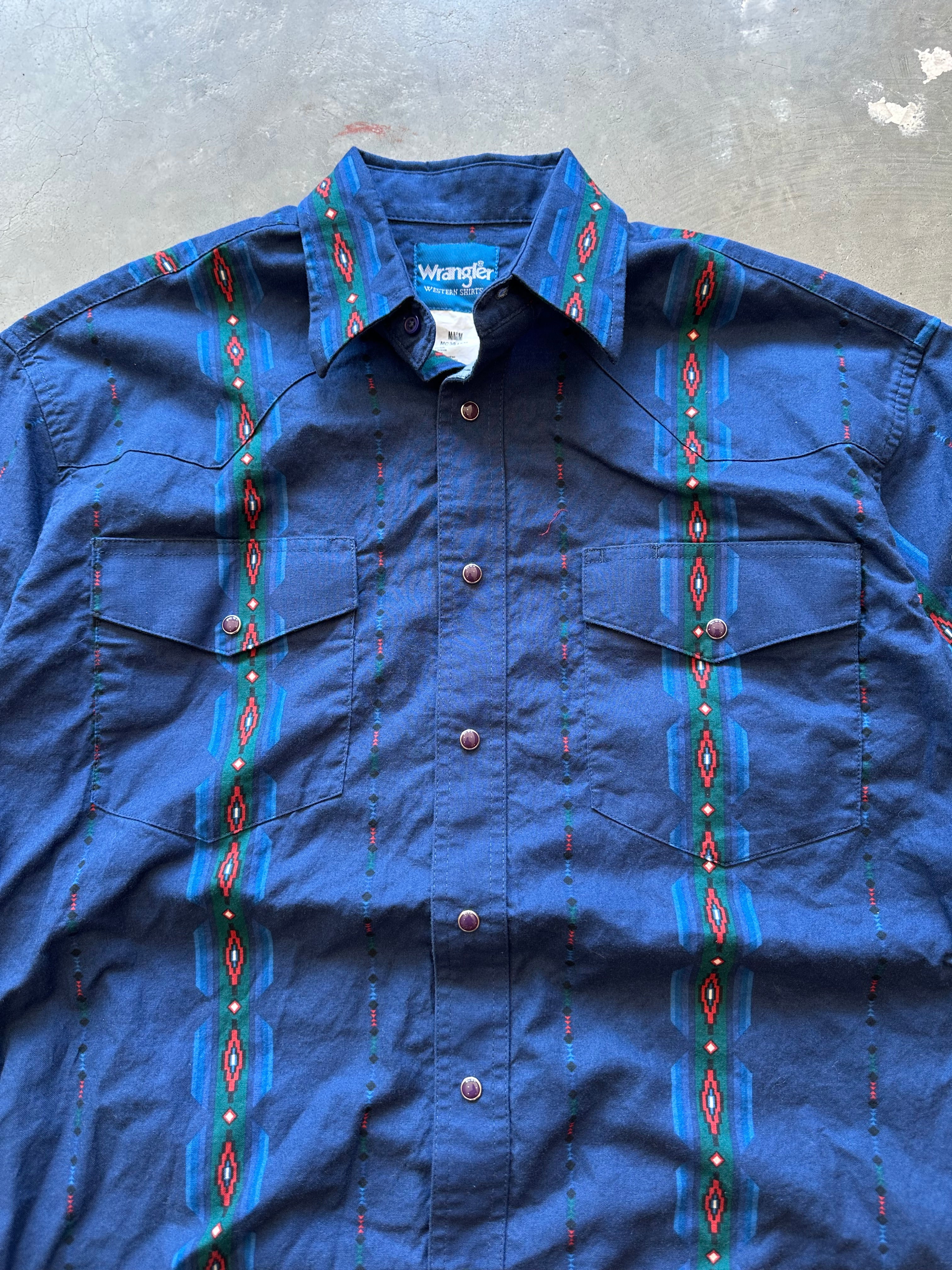 Vintage Wrangler Pearl Snap Short Sleeve (M)