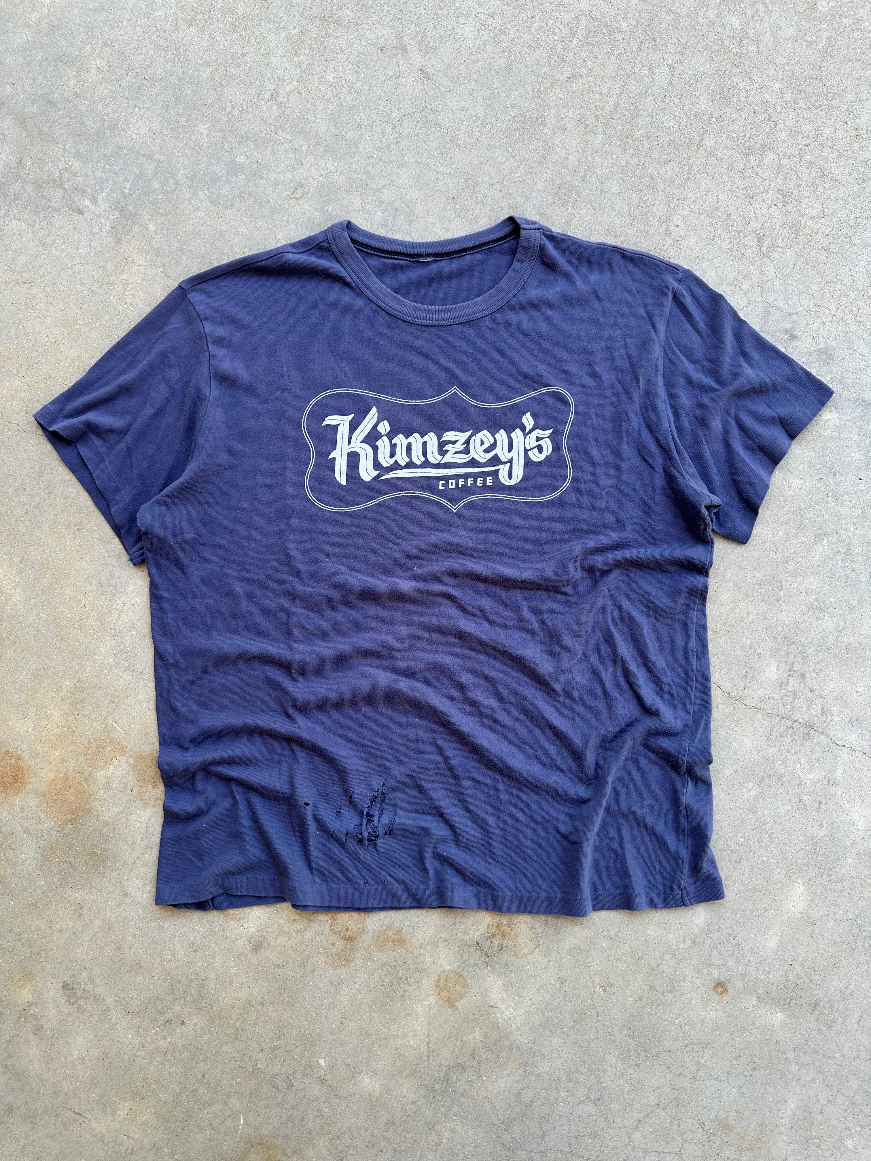 1980s Distressed Kimzey’s Coffee T-Shirt (L)