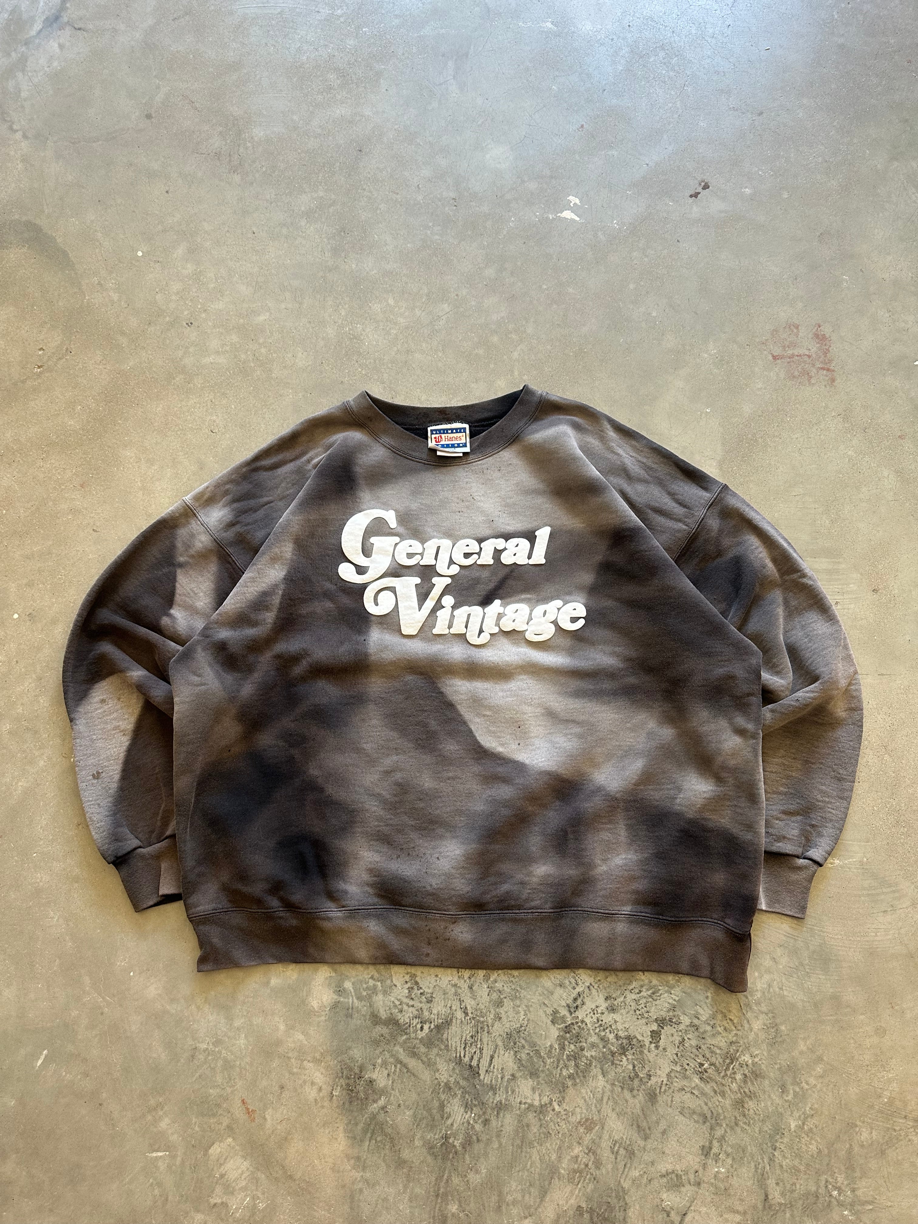 General Vintage Puff Print Crewneck (XL)