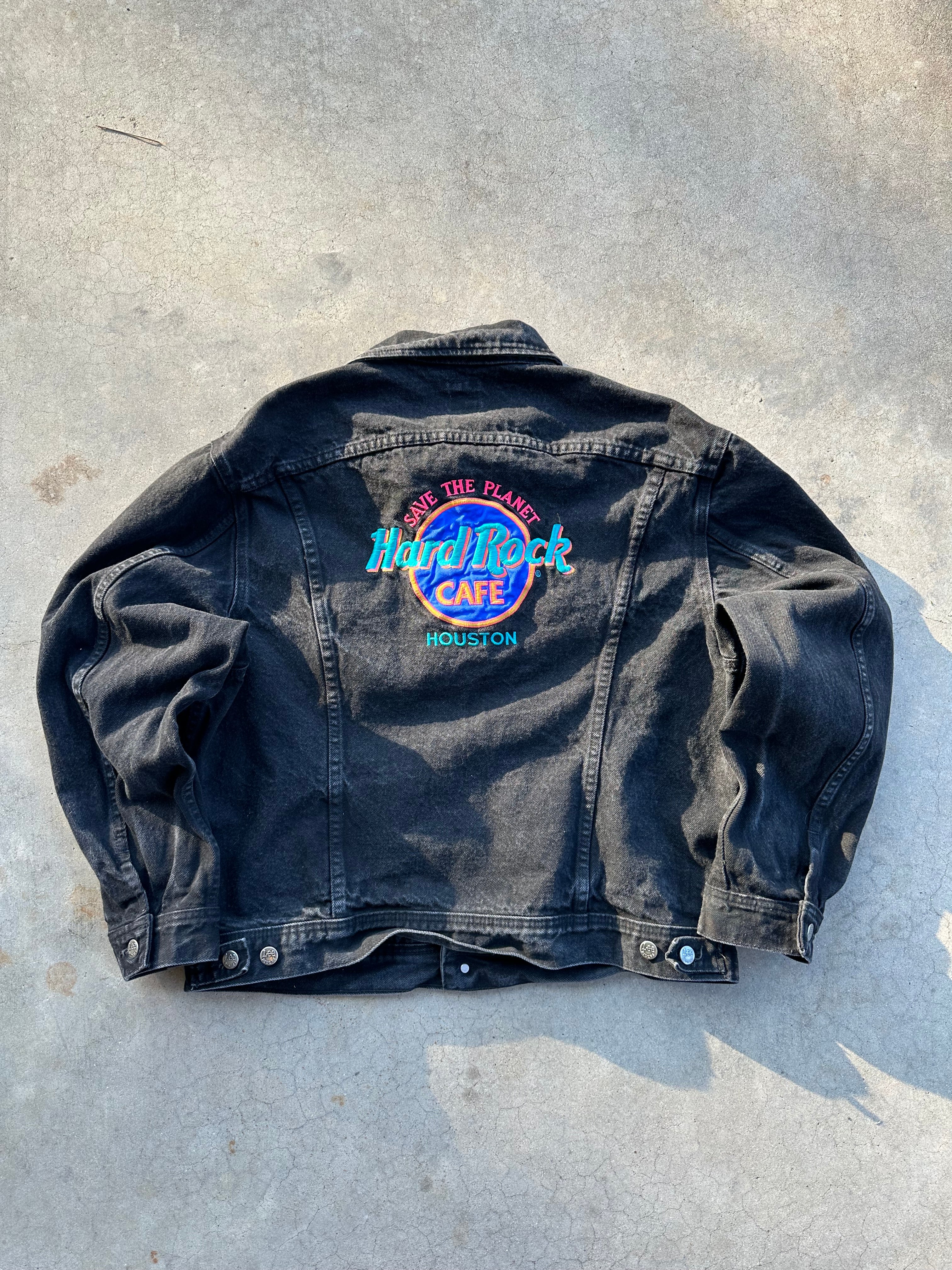 1990s Lee Hard Rock Cafe Denim Jacket (L)