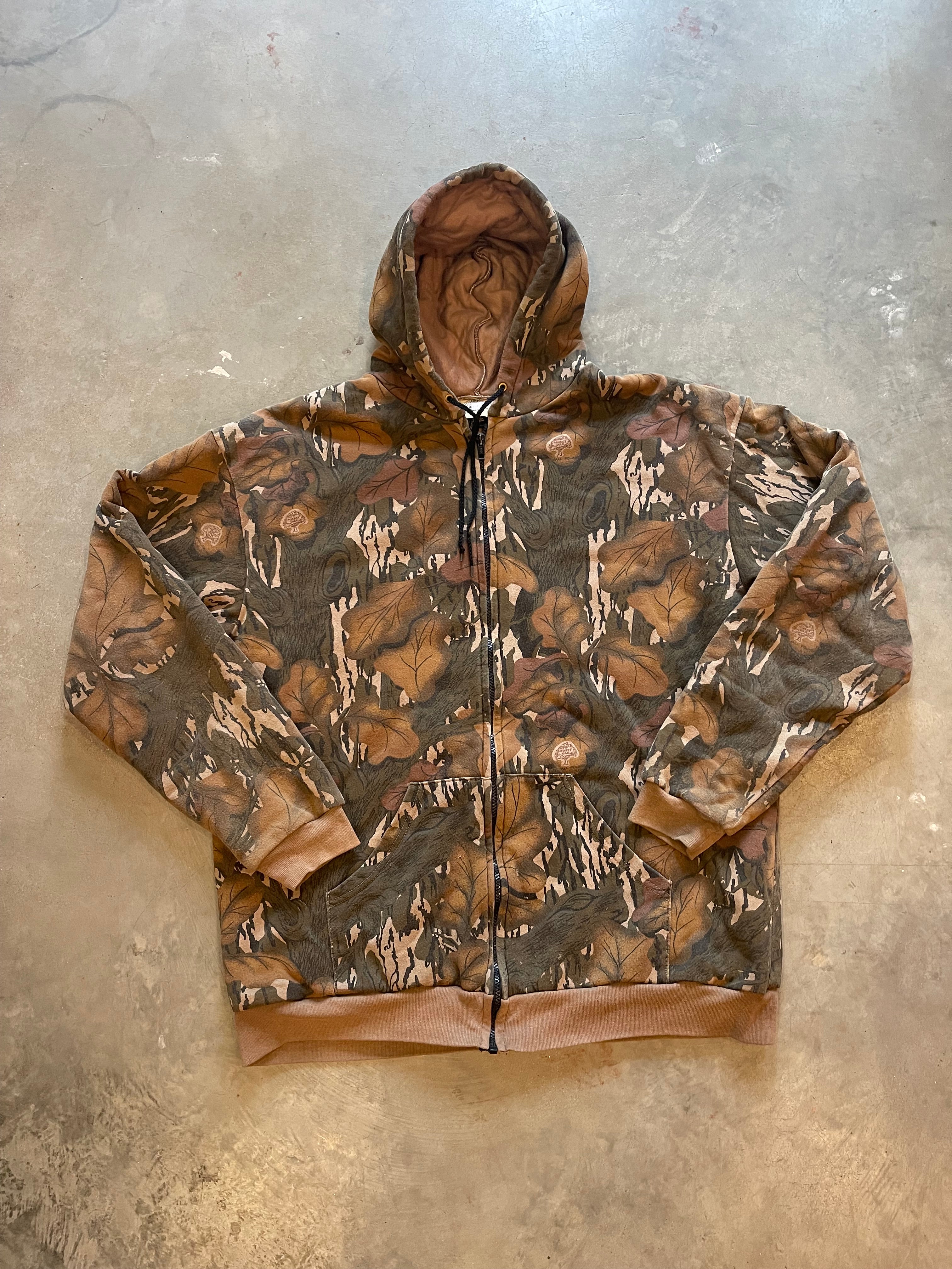 1990’s Mossy Oak Fall Foliage Camo Hoodie (2XL Tall)