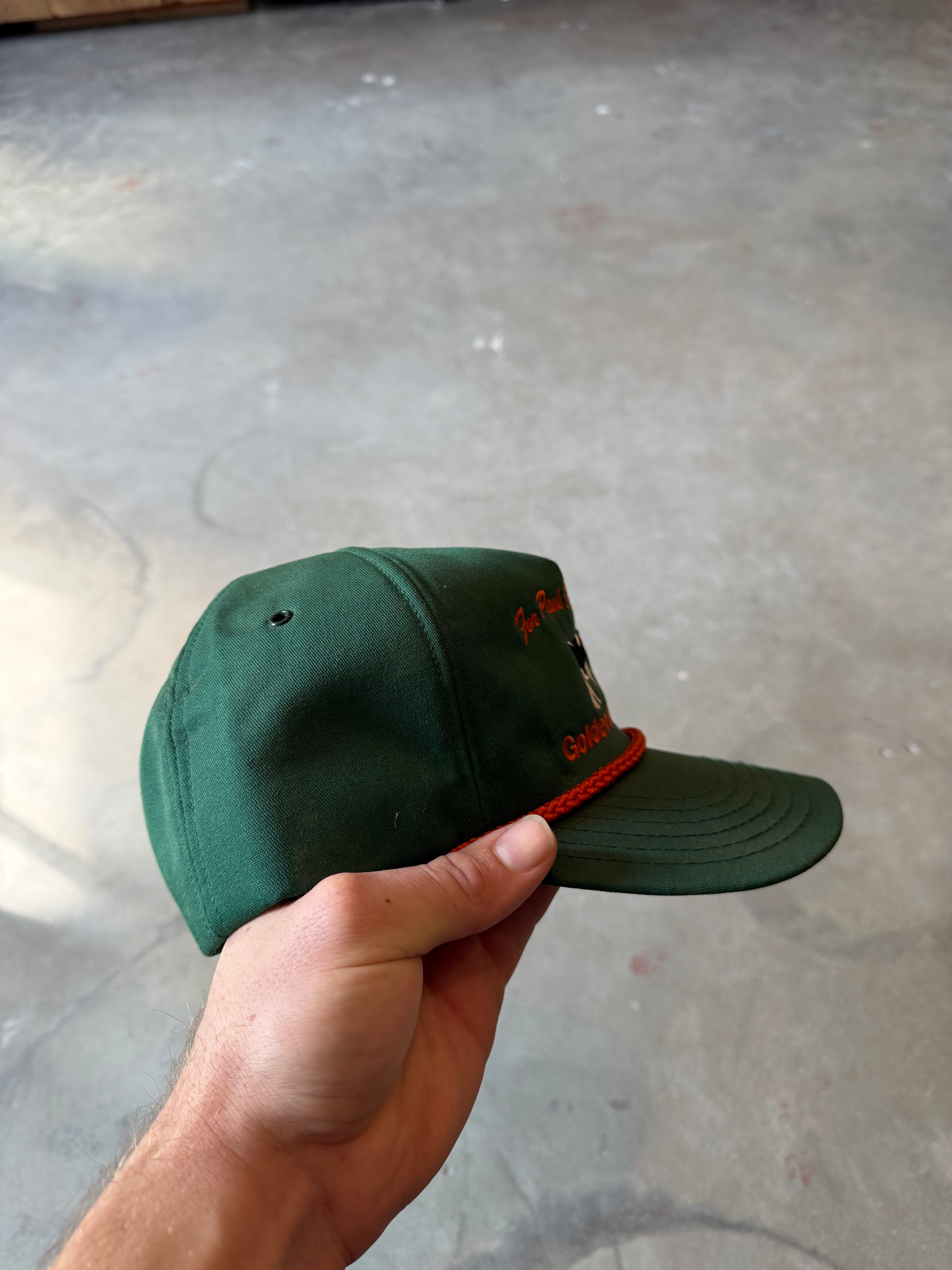 1990s Golden Sun Feeds Cow Rope Hat