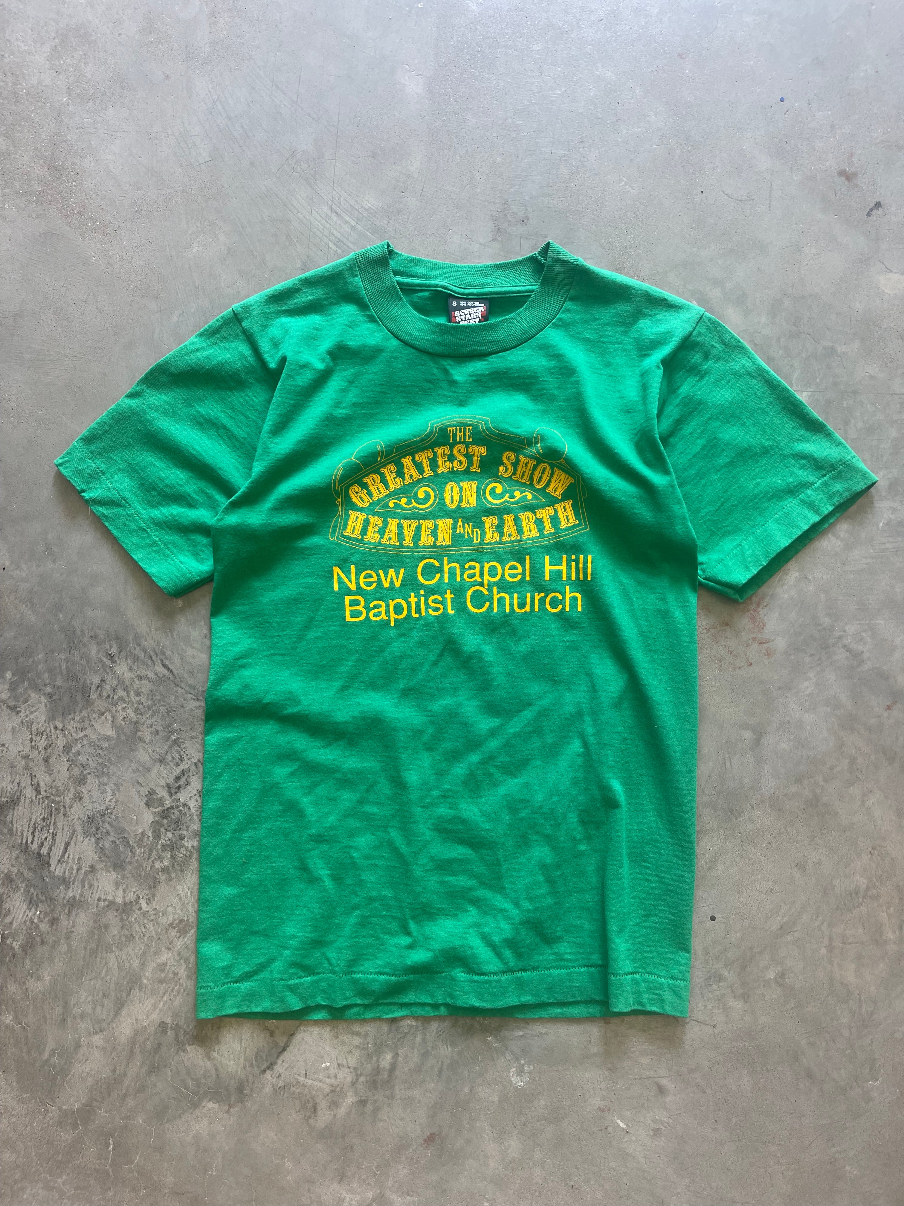 Vintage Greatest Show On Heaven And Earth Church T-Shirt (XS)