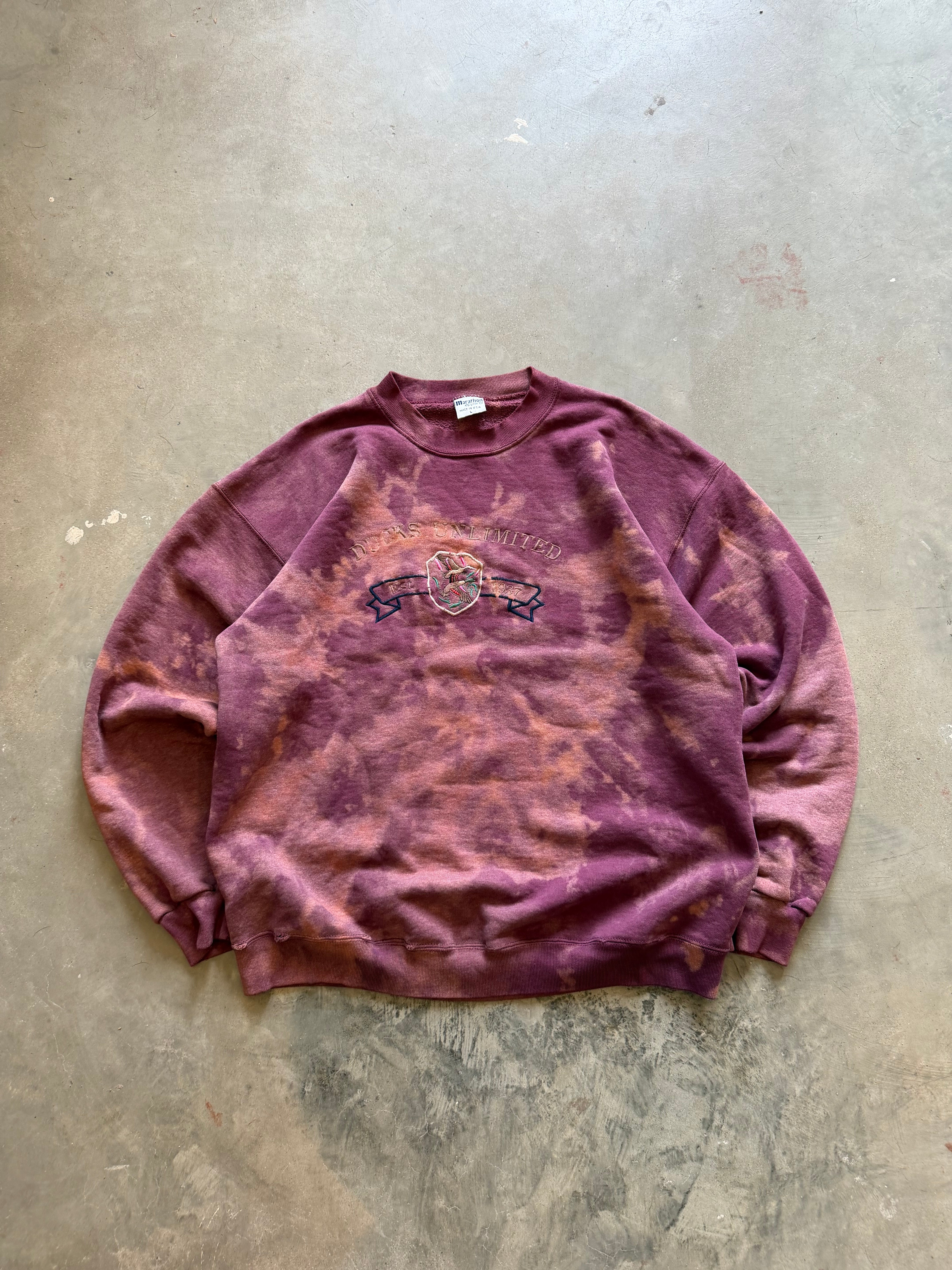1990s Ducks Unlimited Bleached Crewneck (L)