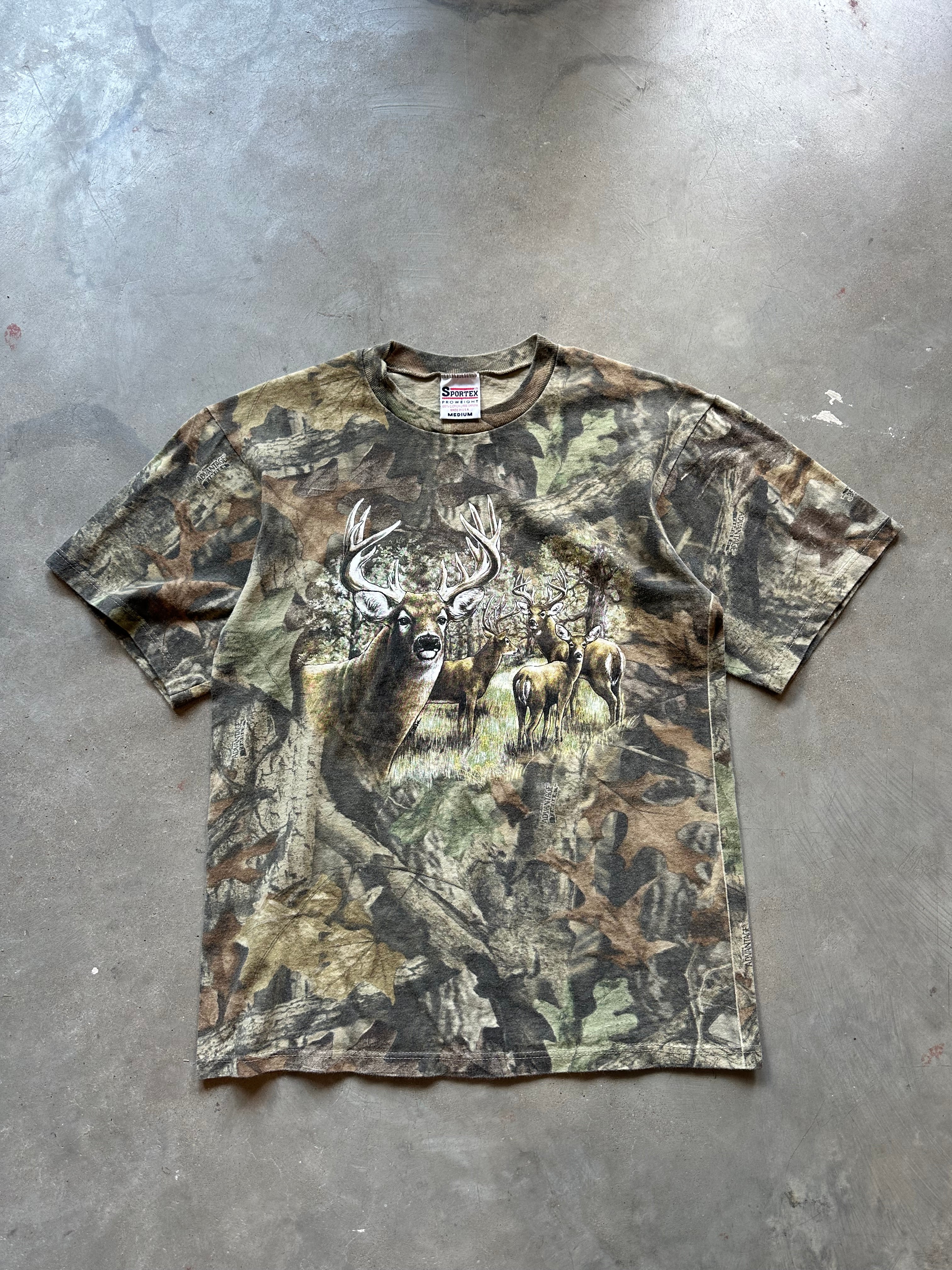 1990’s Camo Deer T-Shirt (M)
