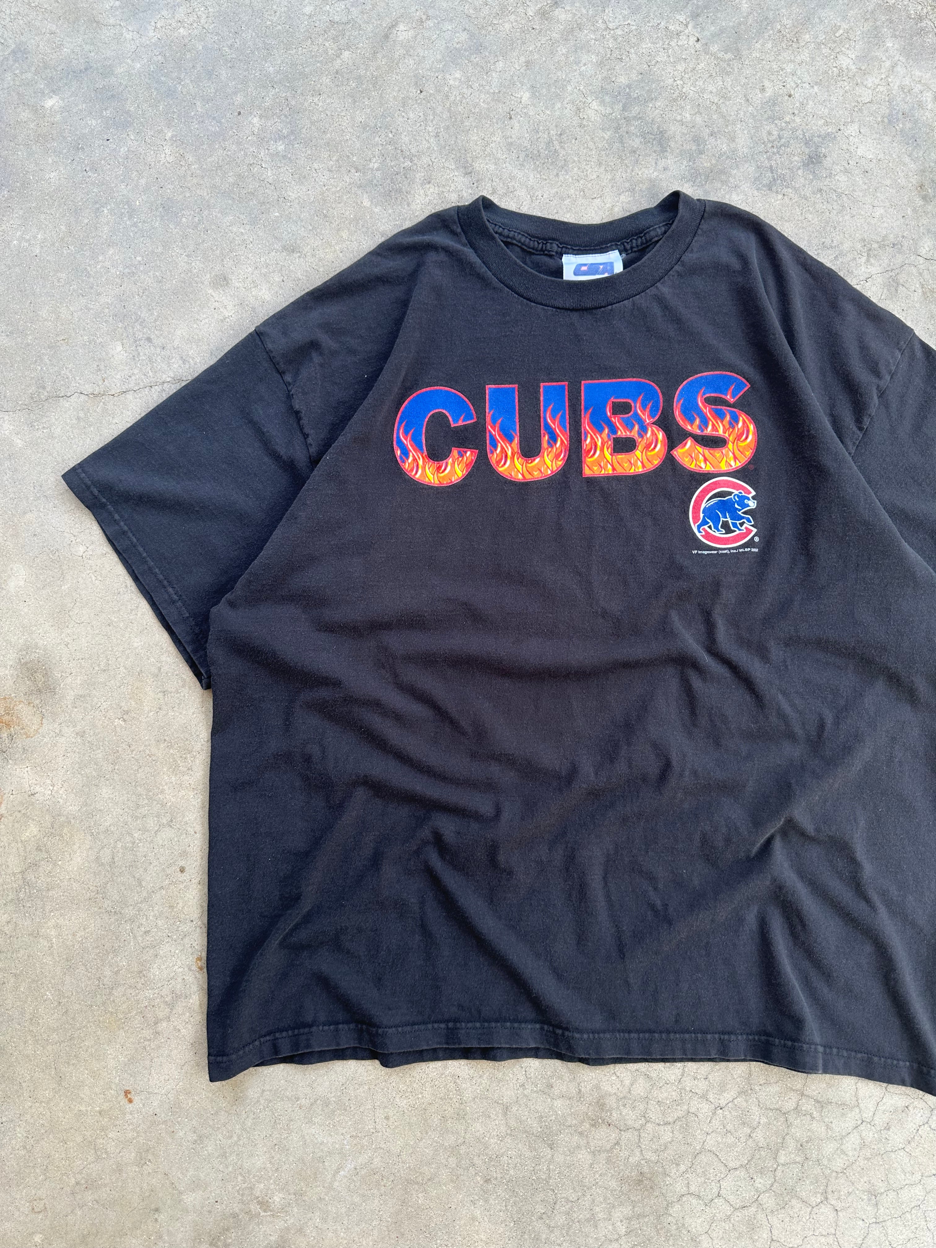 2000 Chicago Cubs Flames T-Shirt (XL)