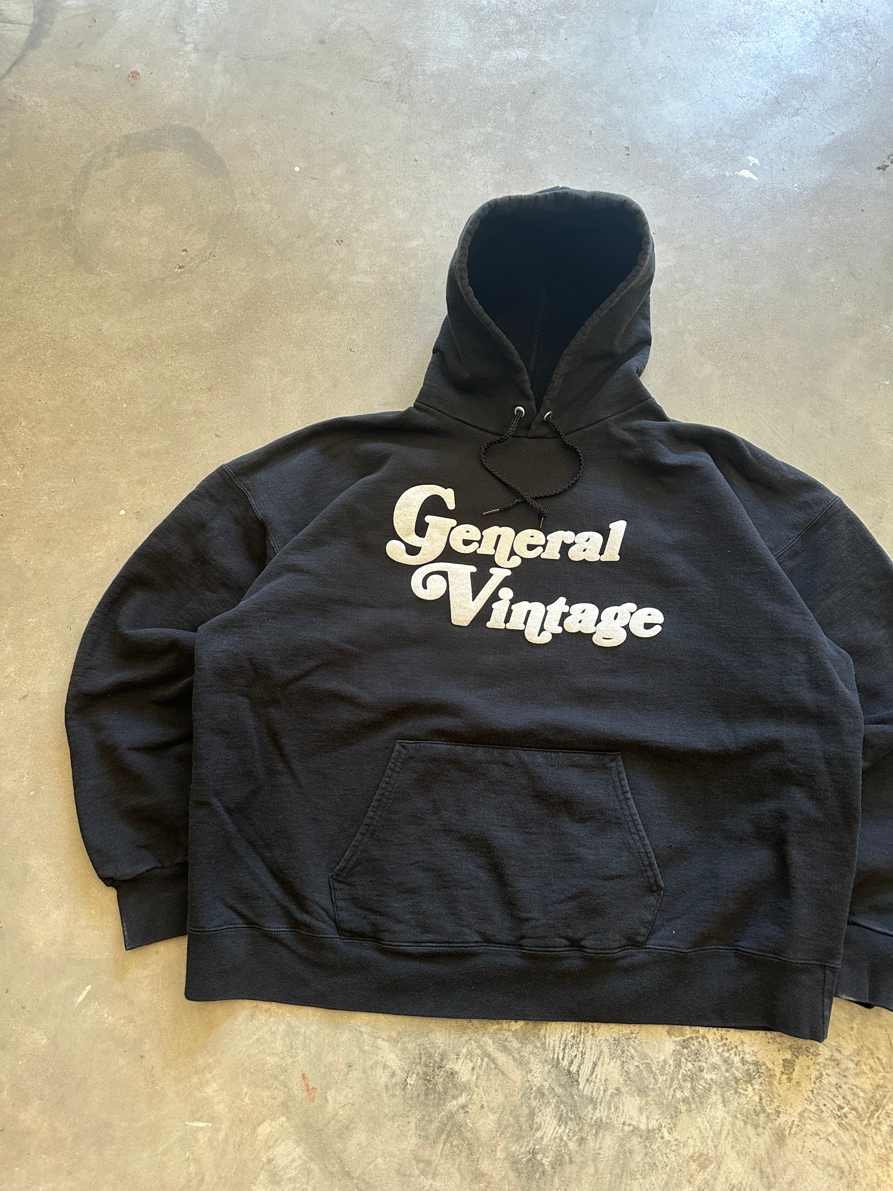 General Vintage Puff Print Hoodie (XL)