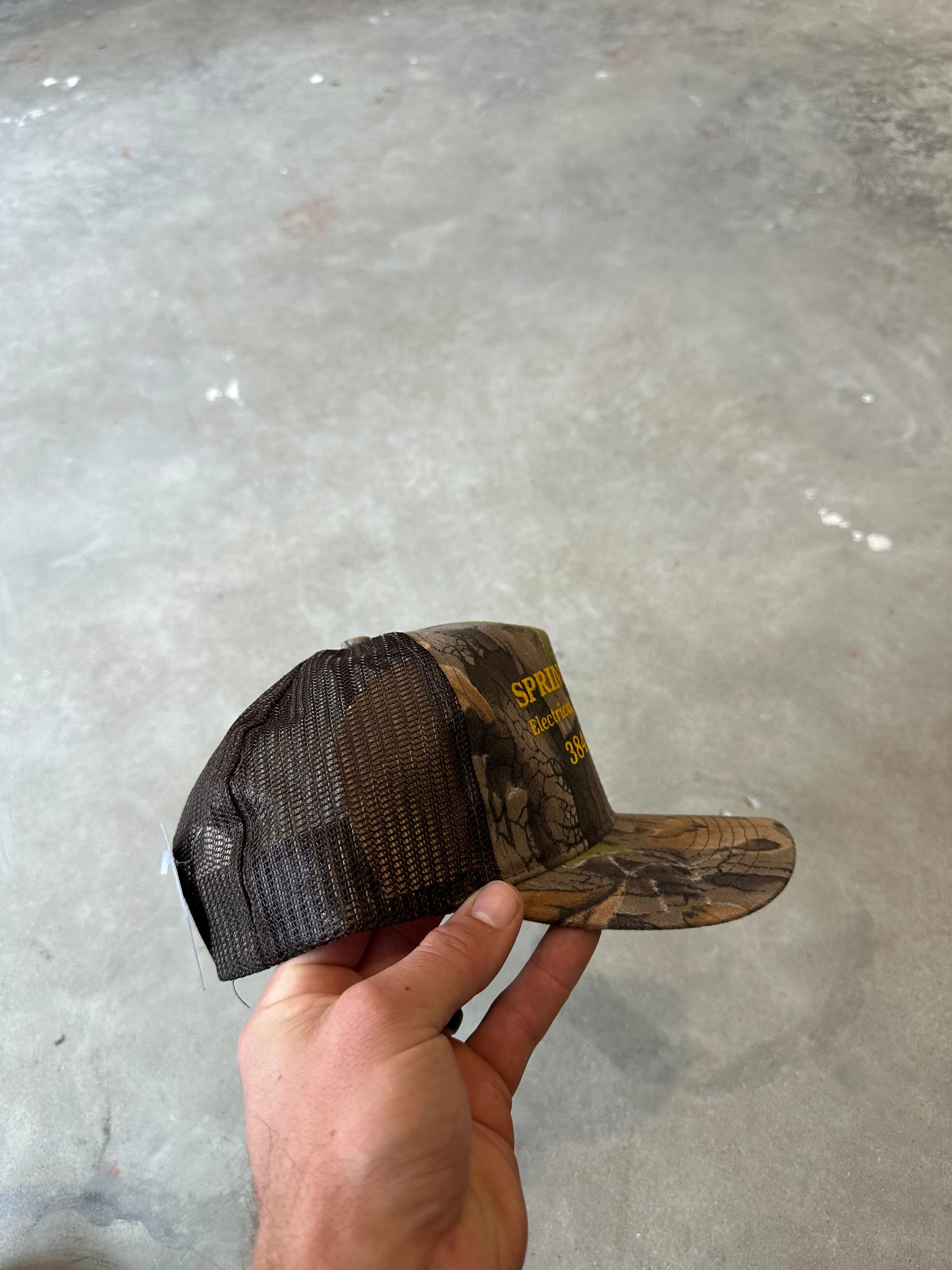 Vintage Springfield Electrical Camo Hat