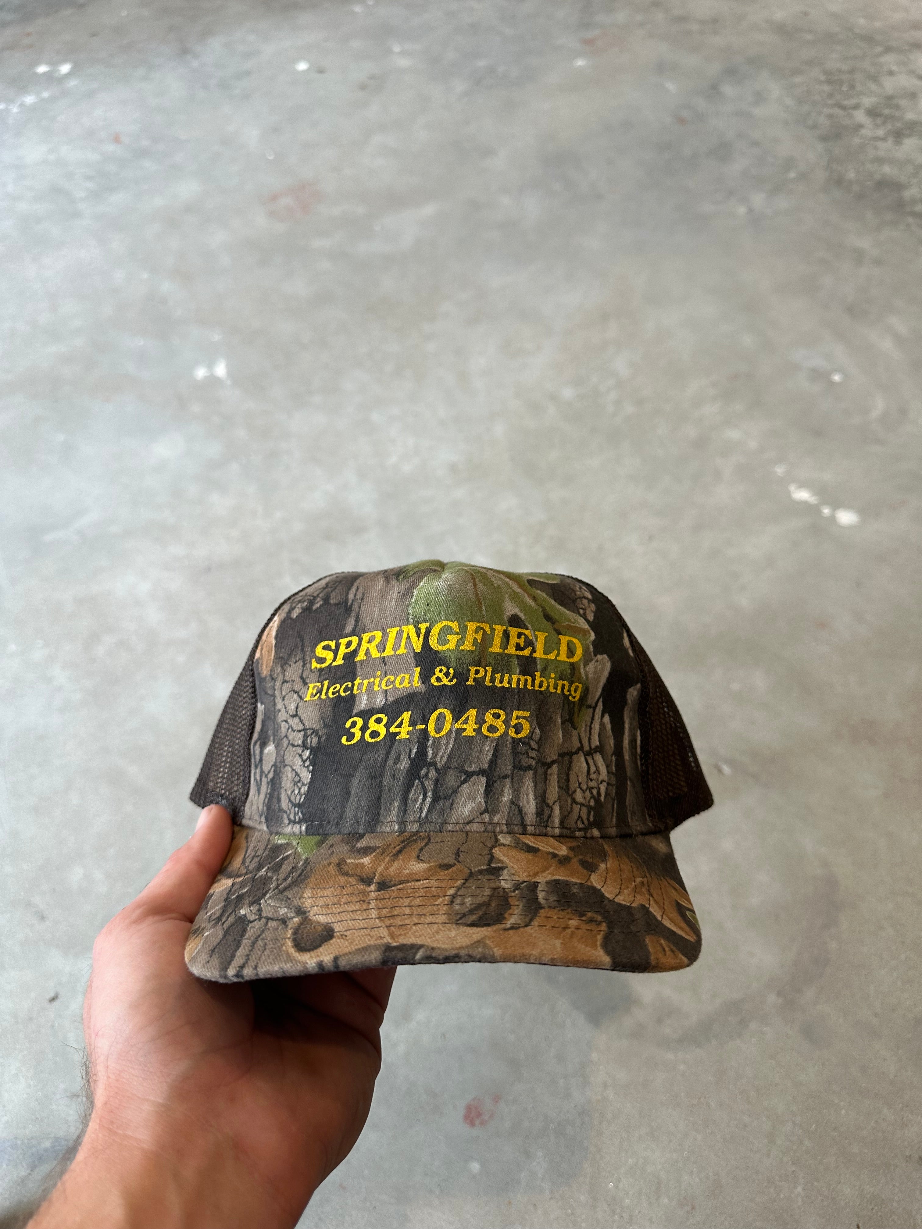 Vintage Springfield Electrical Camo Hat