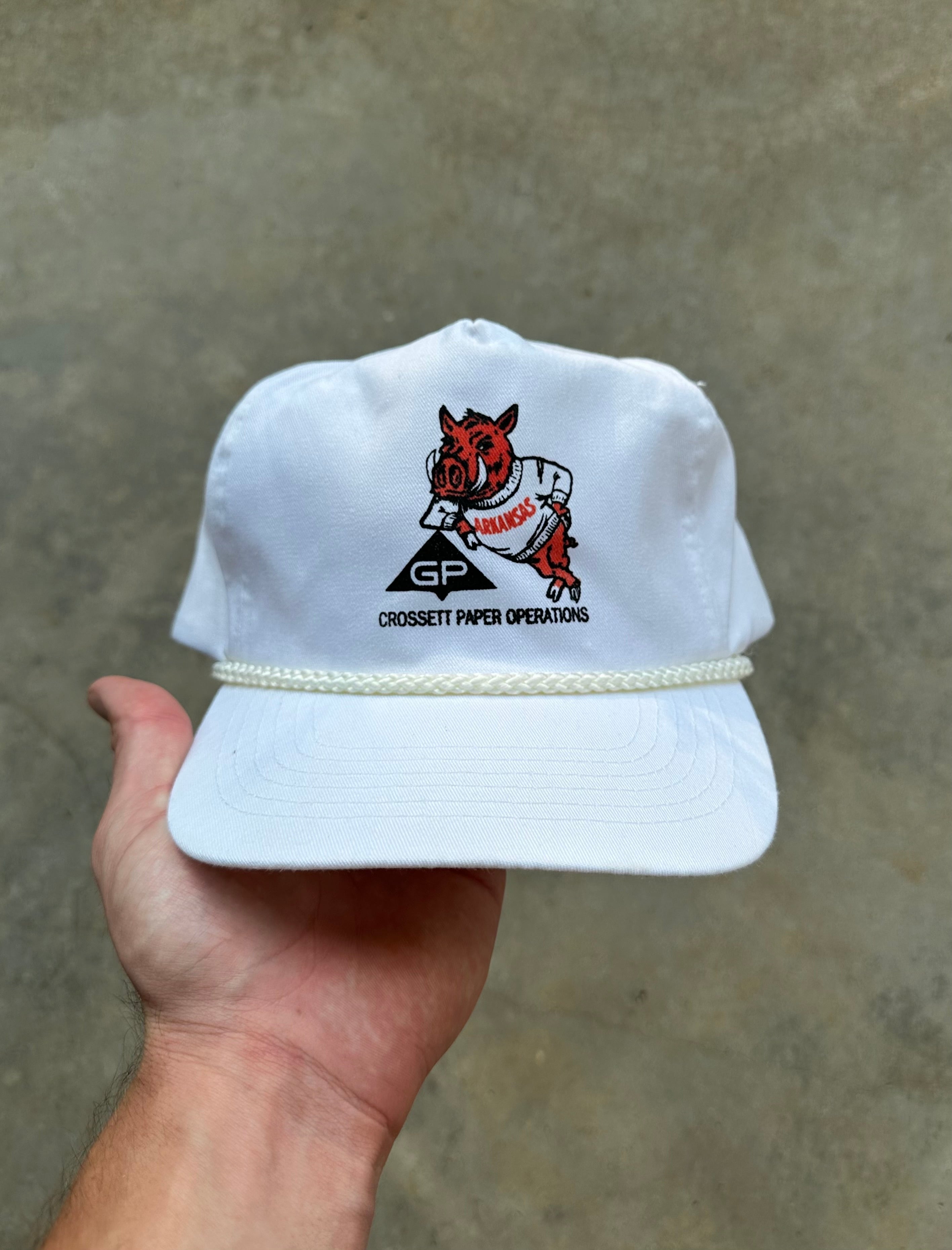 1980s GP Arkansas Razorbacks Rope Hat