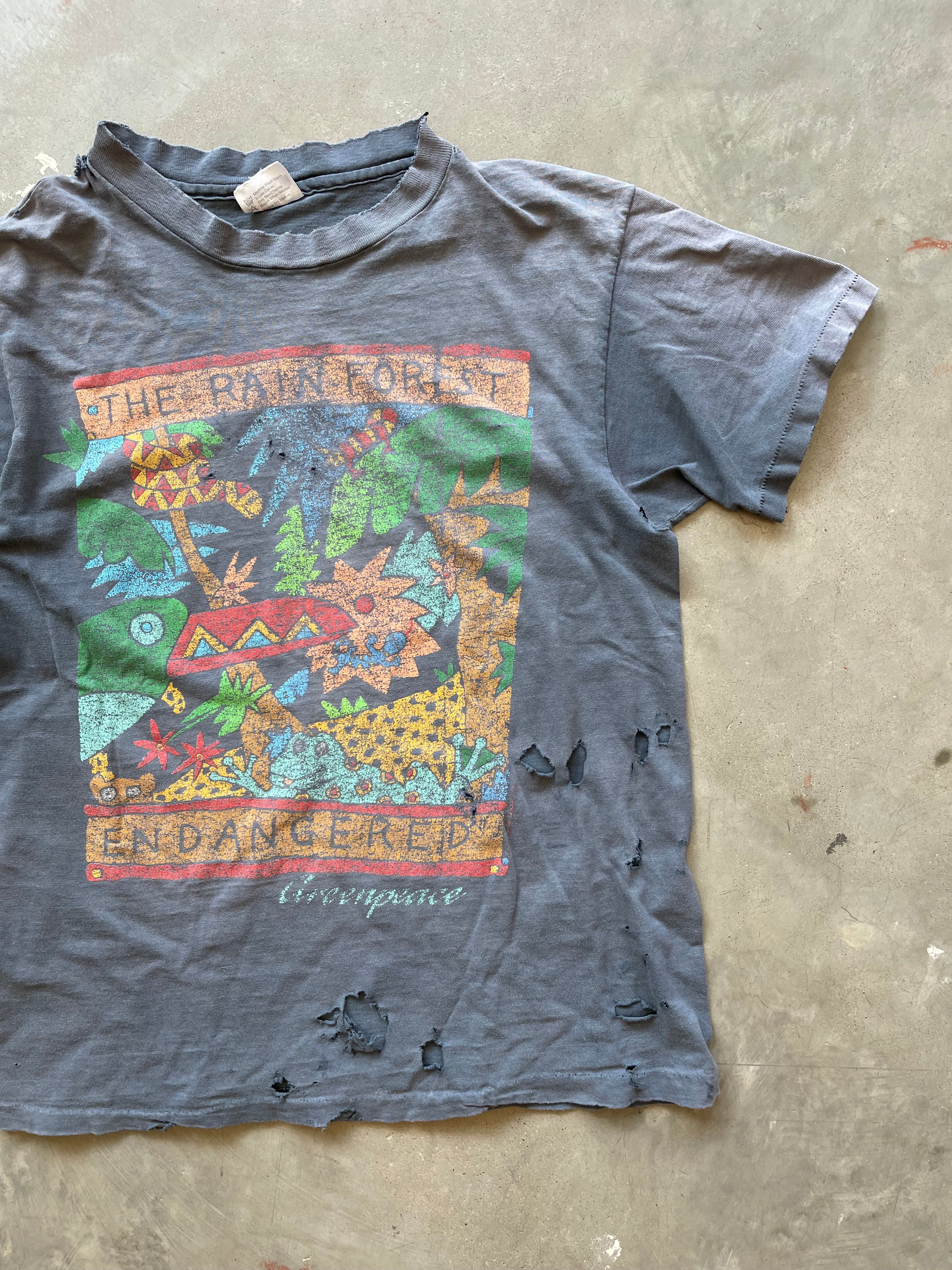 Vintage Thrashed The Rainforest T-Shirt (M)