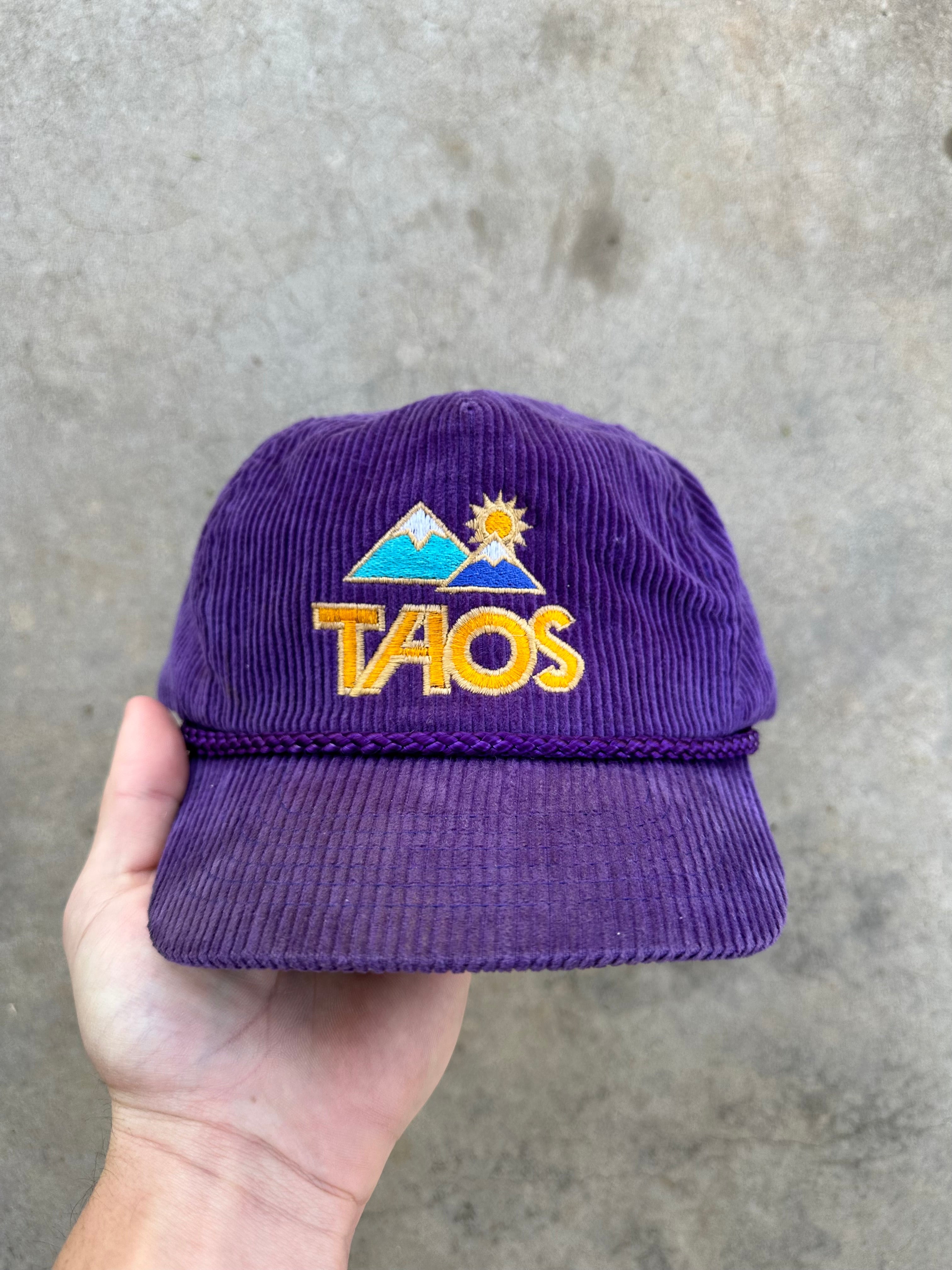 1980s Taos Corduroy Rope Hat