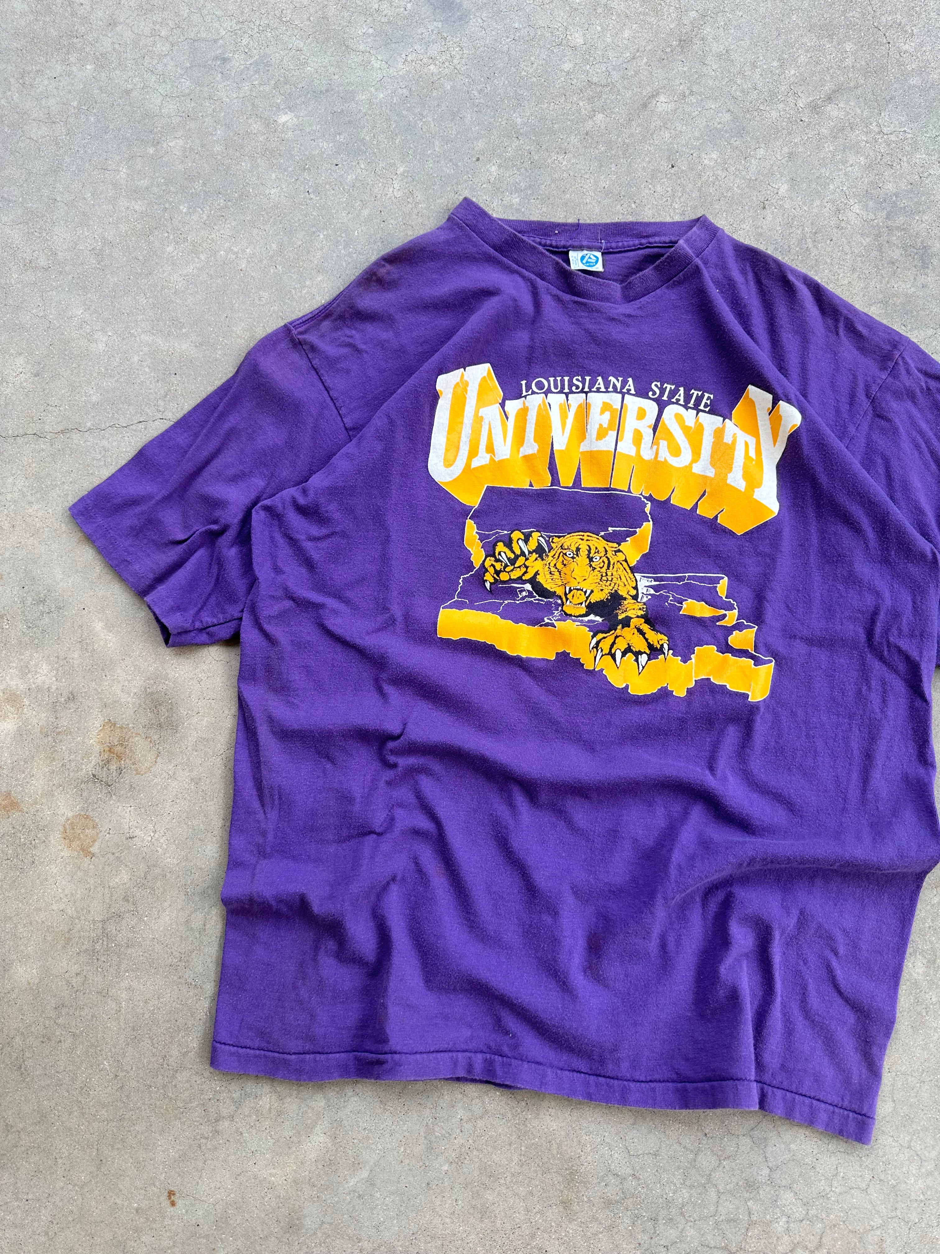 1980s Louisiana State University T-Shirt (L/XL)