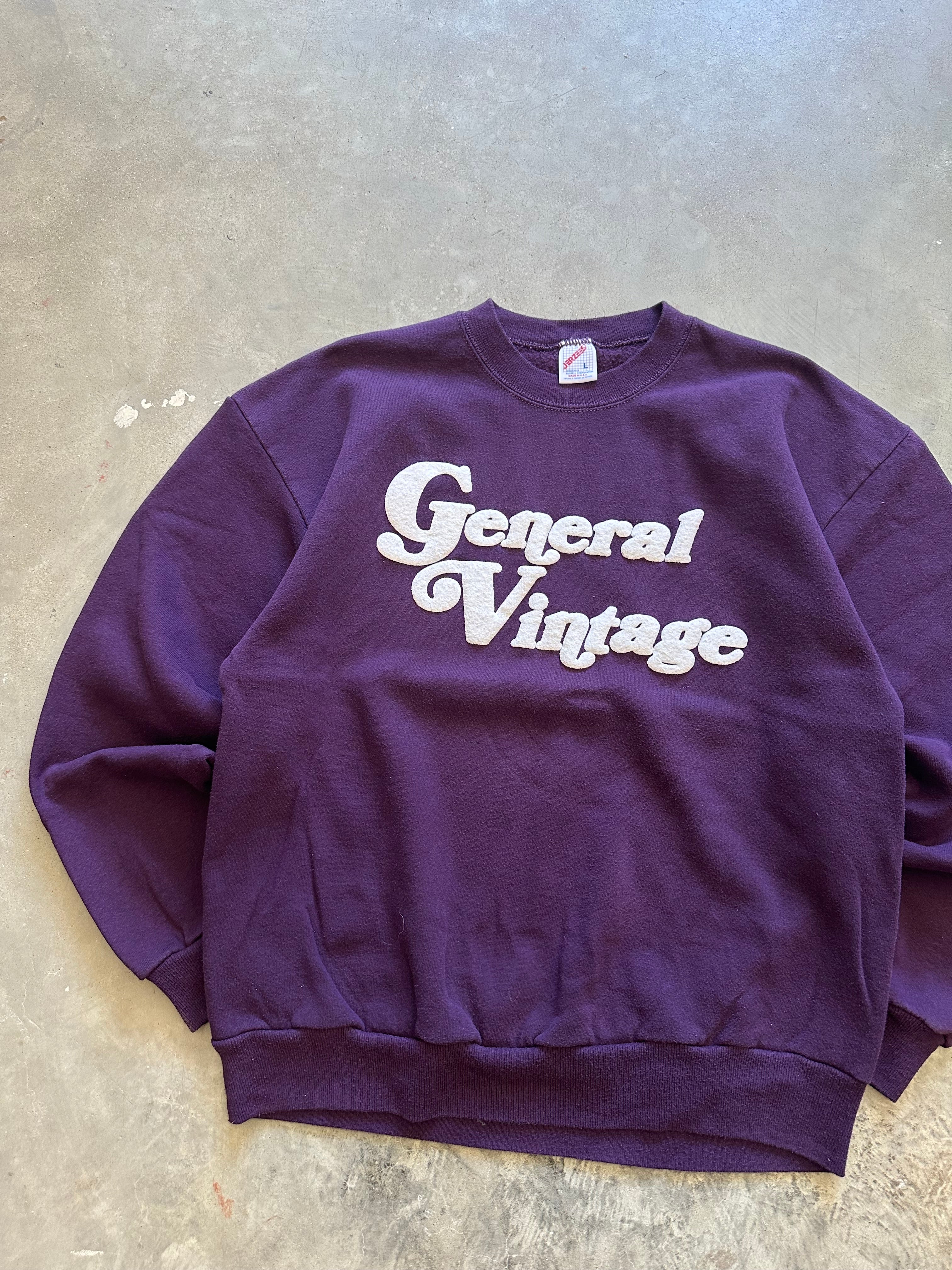 General Vintage Puff Print Crewneck (M)