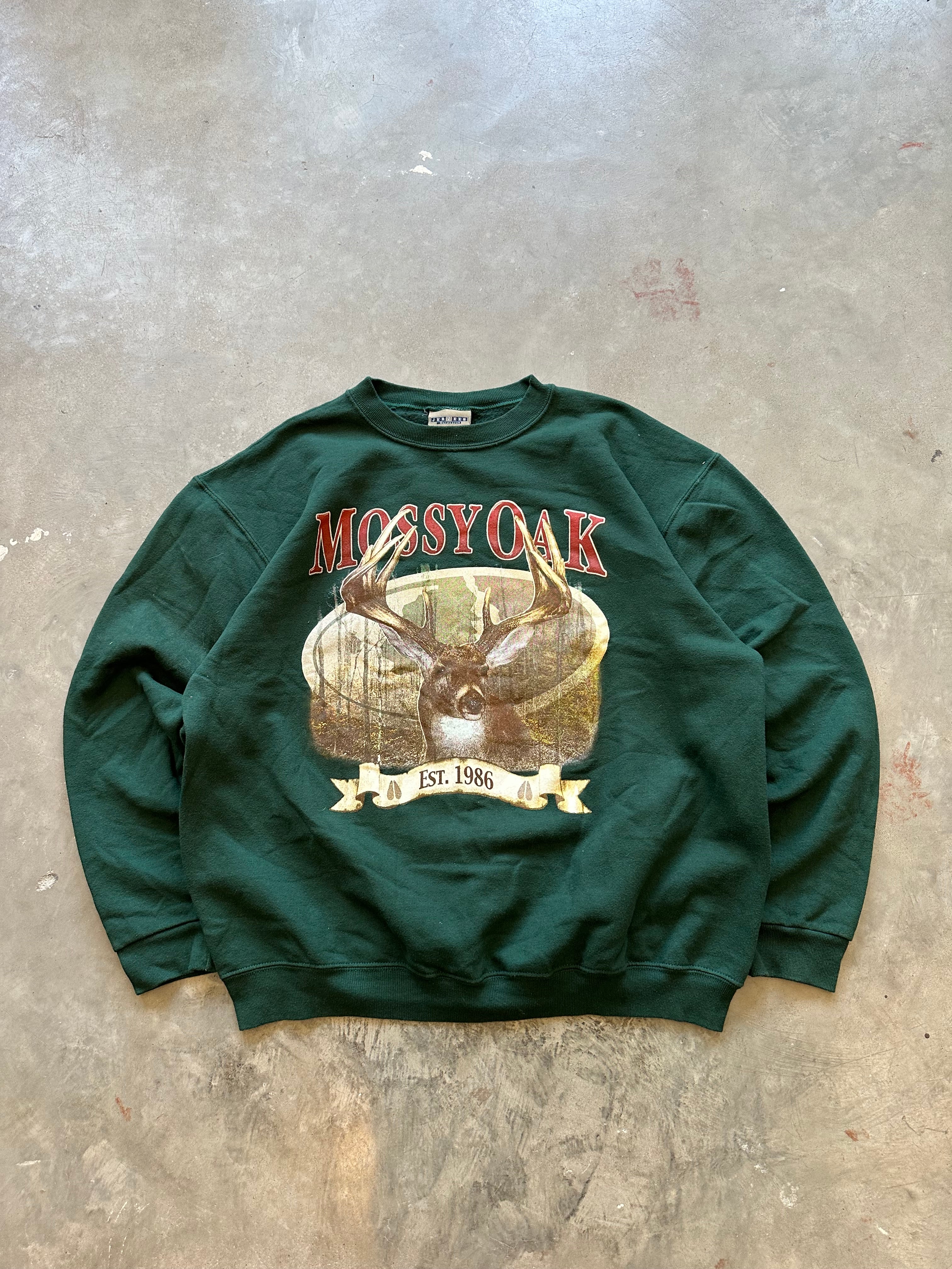 1990’s Mossy Oak Deer Crewneck (L)
