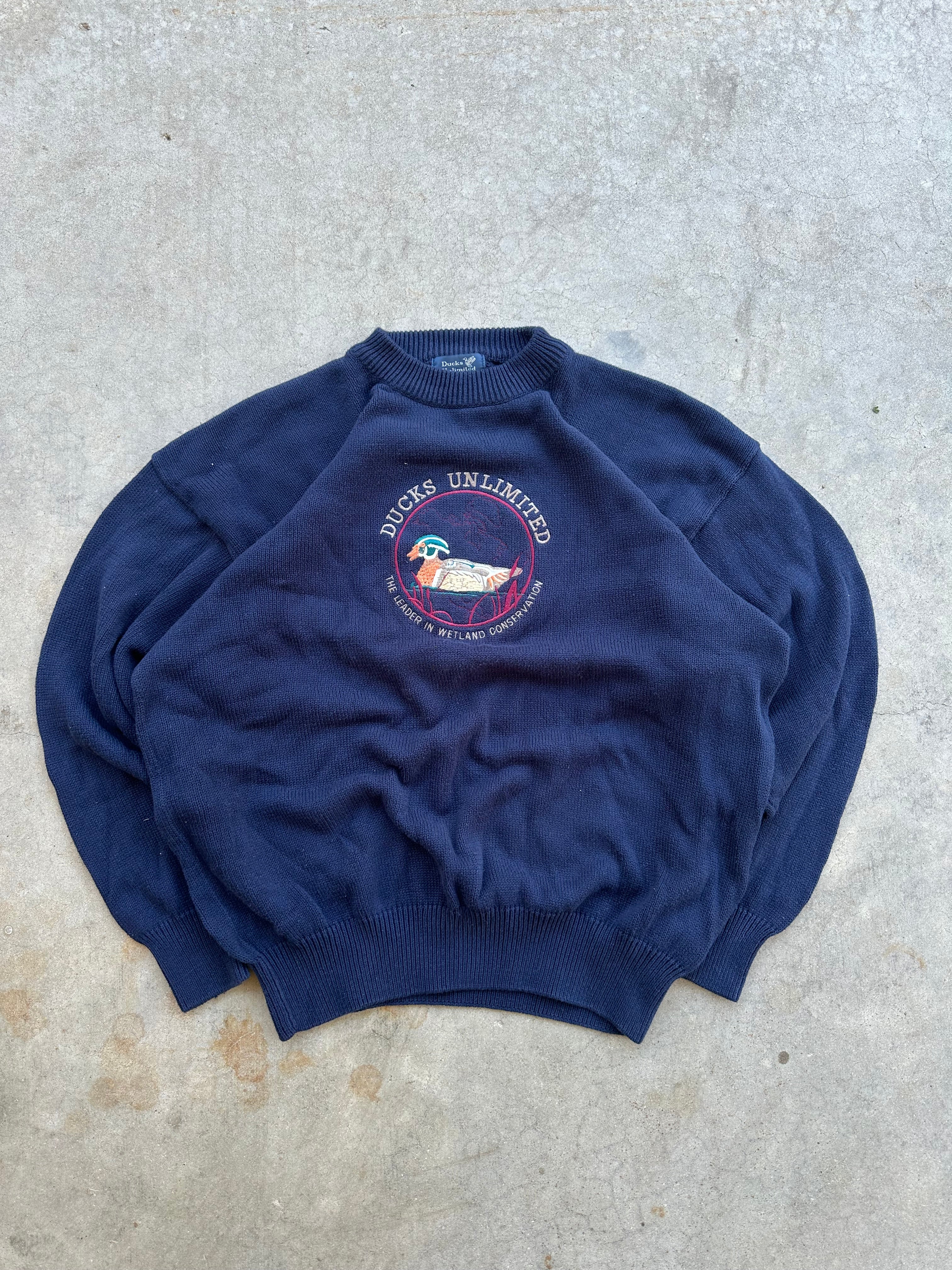 Vintage Ducks Unlimited Knit Sweater (XL)