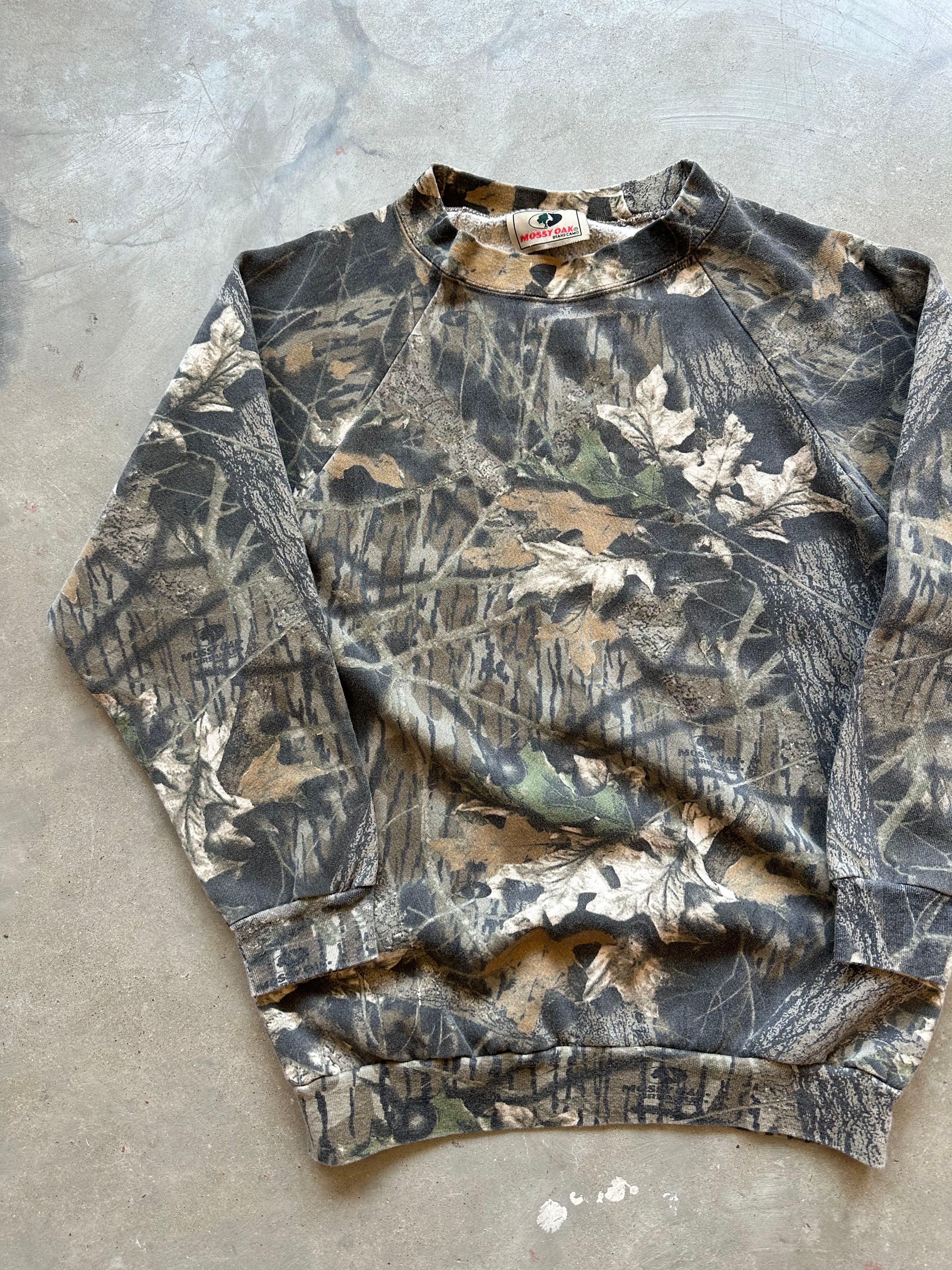 1990s Mossy Oak Break Up Camo Crewneck (S/M)