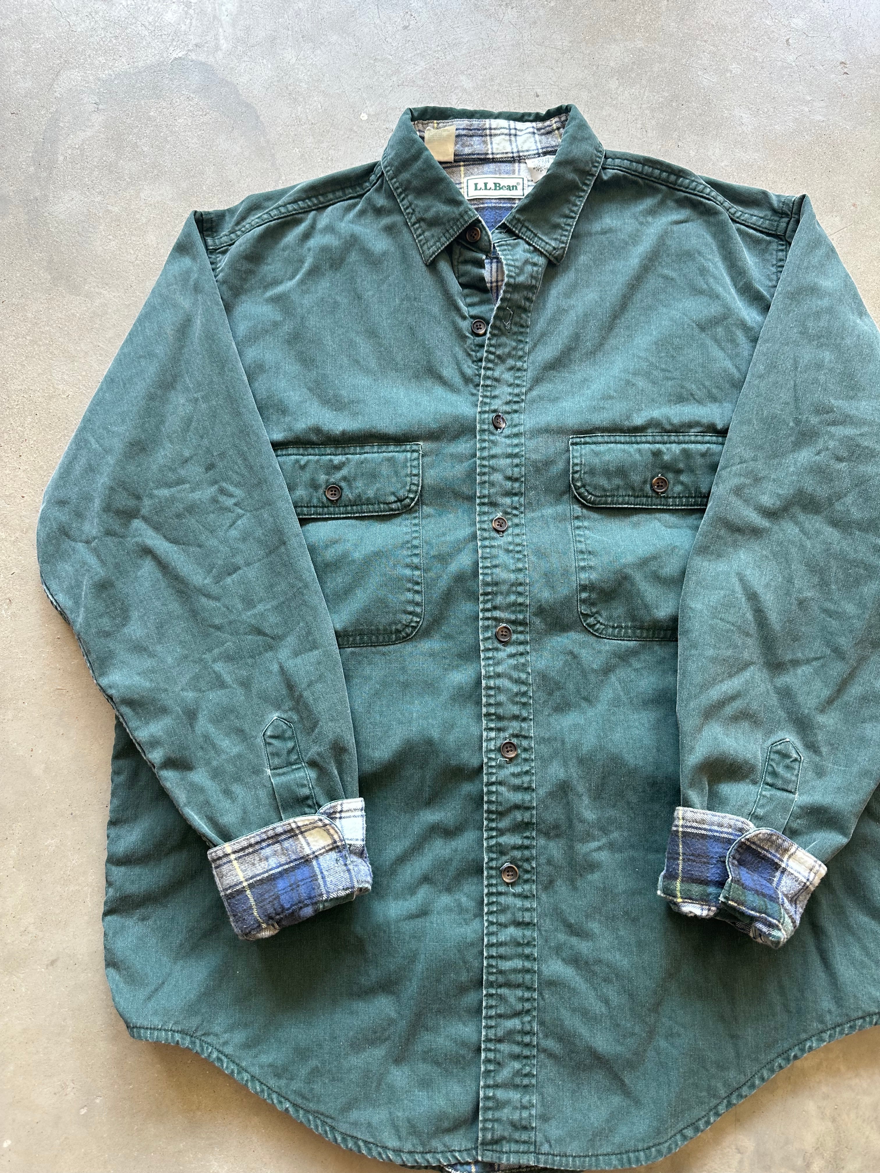1990’s L.L. Bean Flannel Lined Button-Up (M)