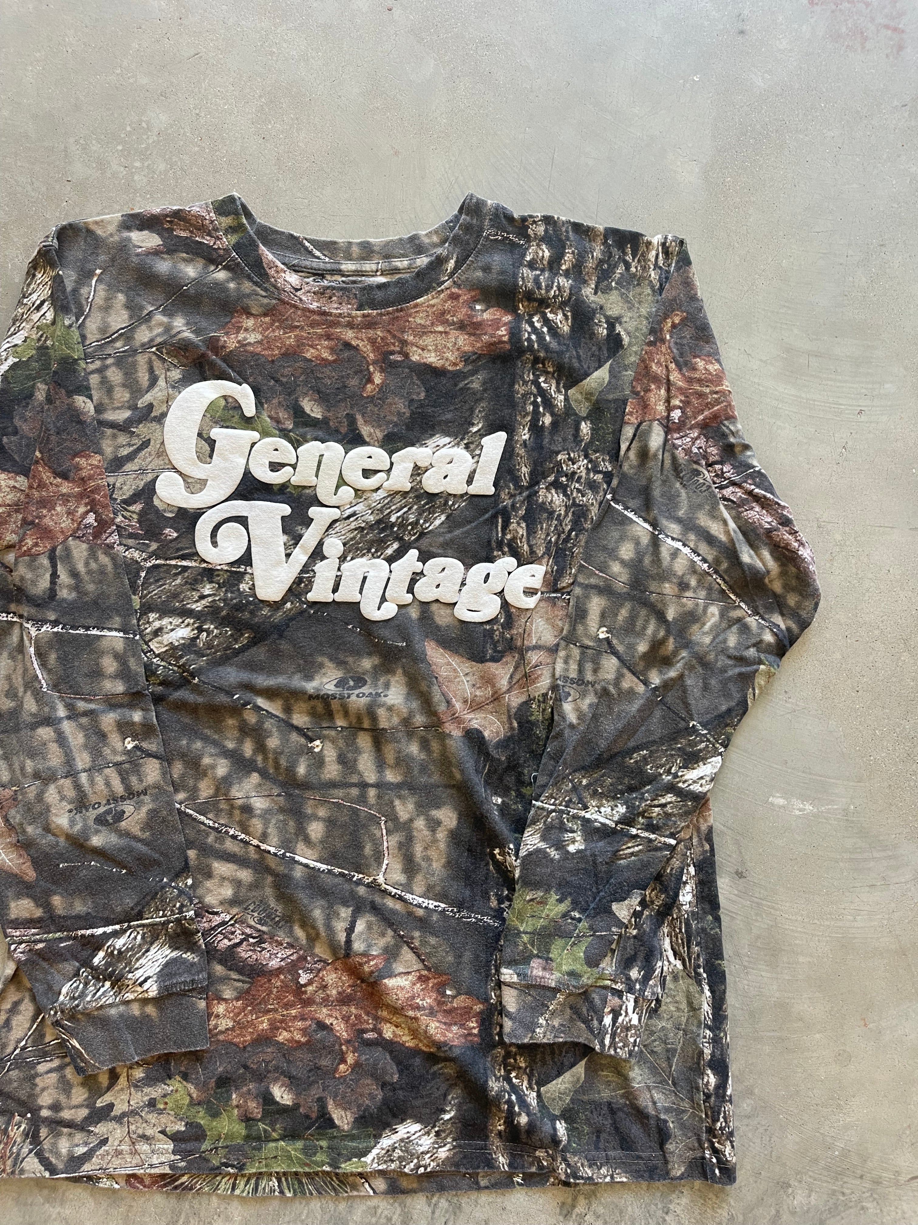 General Vintage Camo Puff Print Shirt (L)