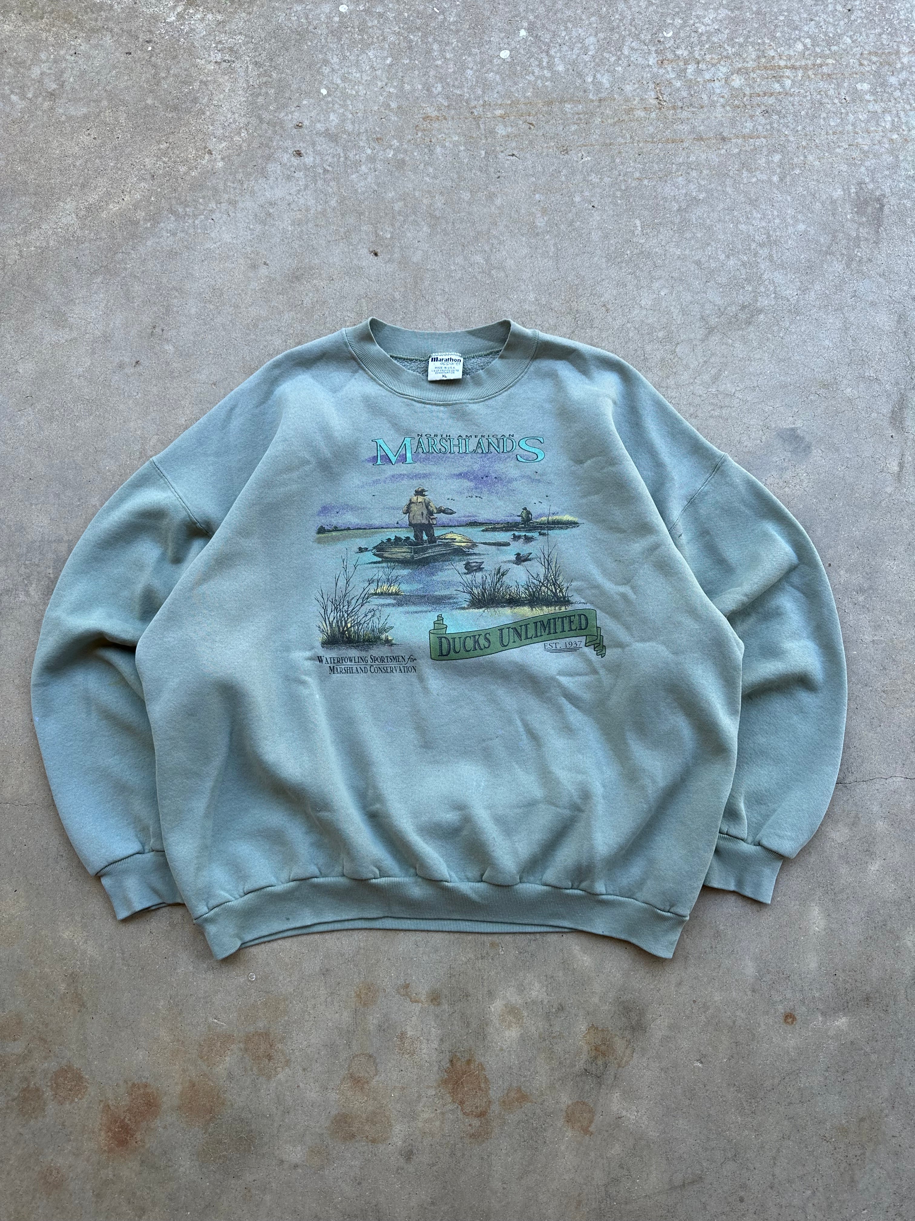 1990s Distressed Ducks Unlimited Crewneck (XL)