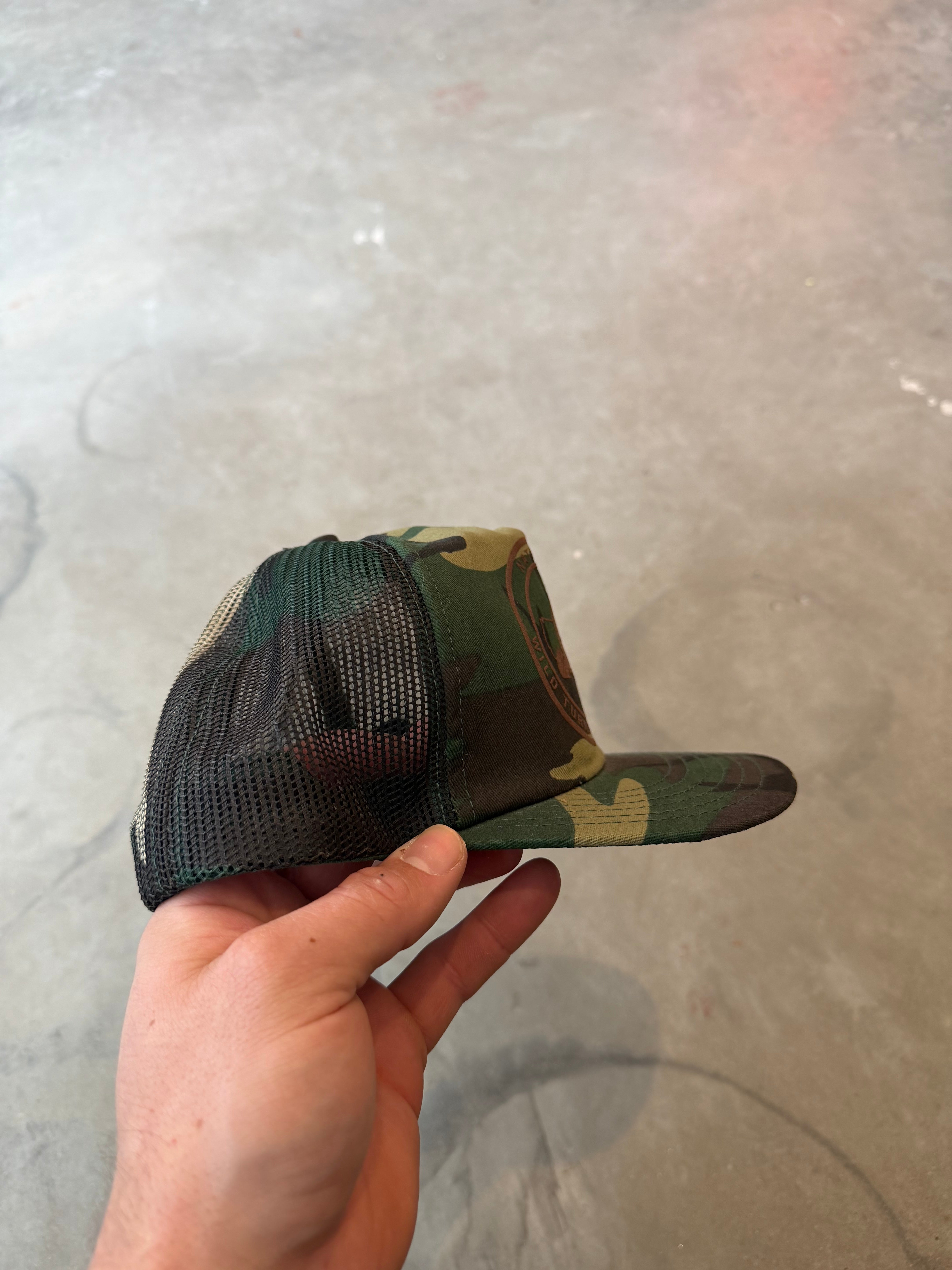Vintage NWTF Camo Hat