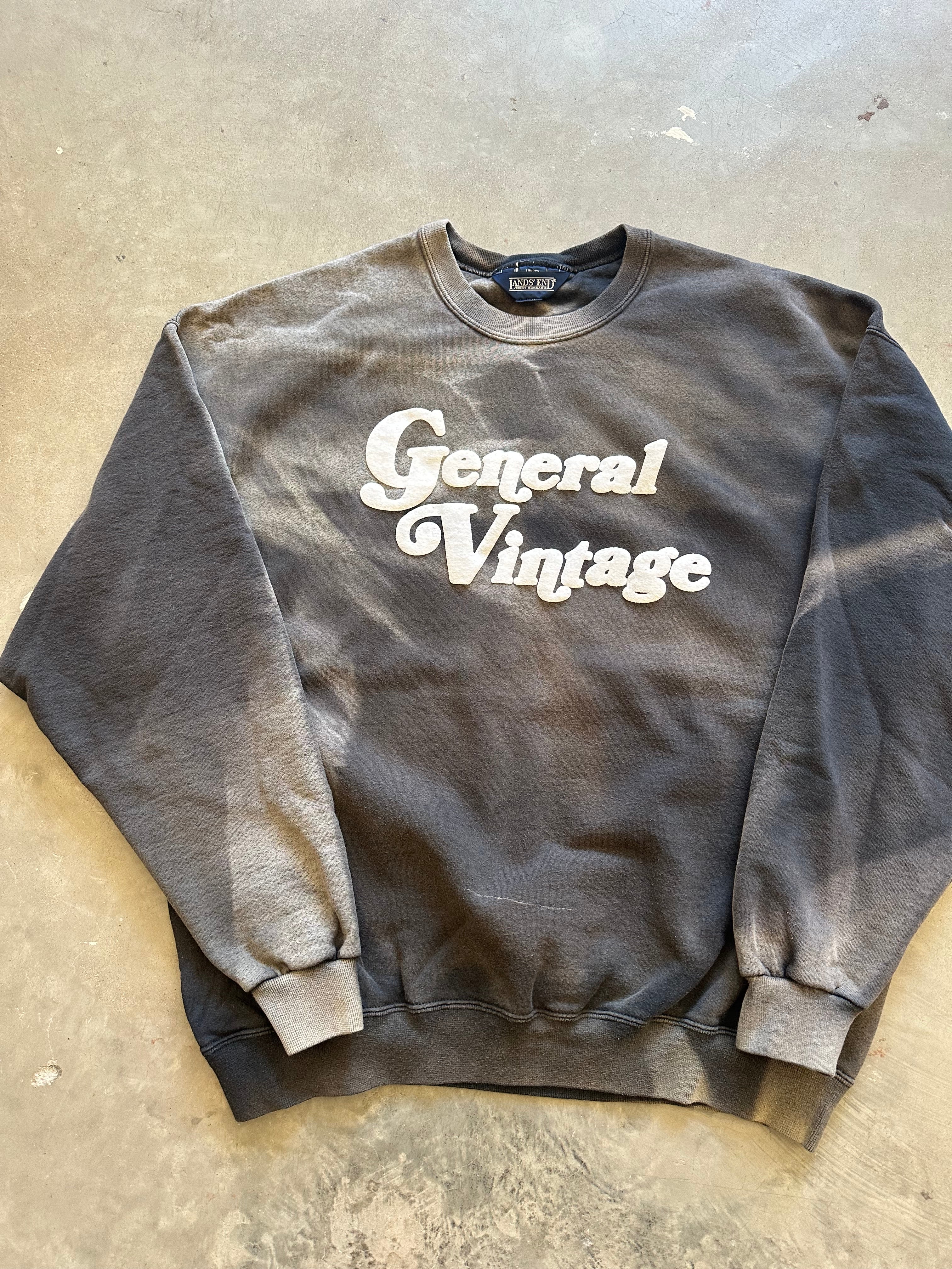 General Vintage Puff Print Crewneck (XL)