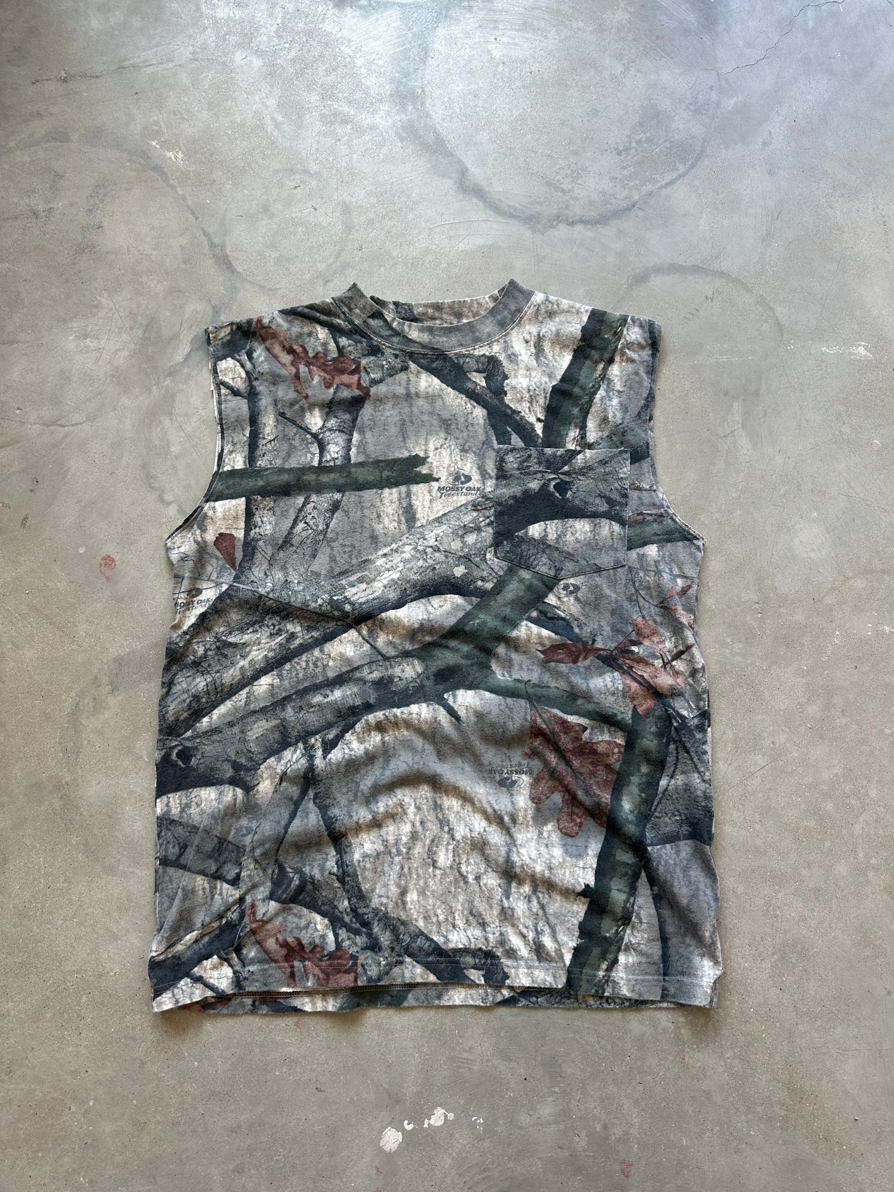 General Vintage Camo Cut Off T-Shirt (M)