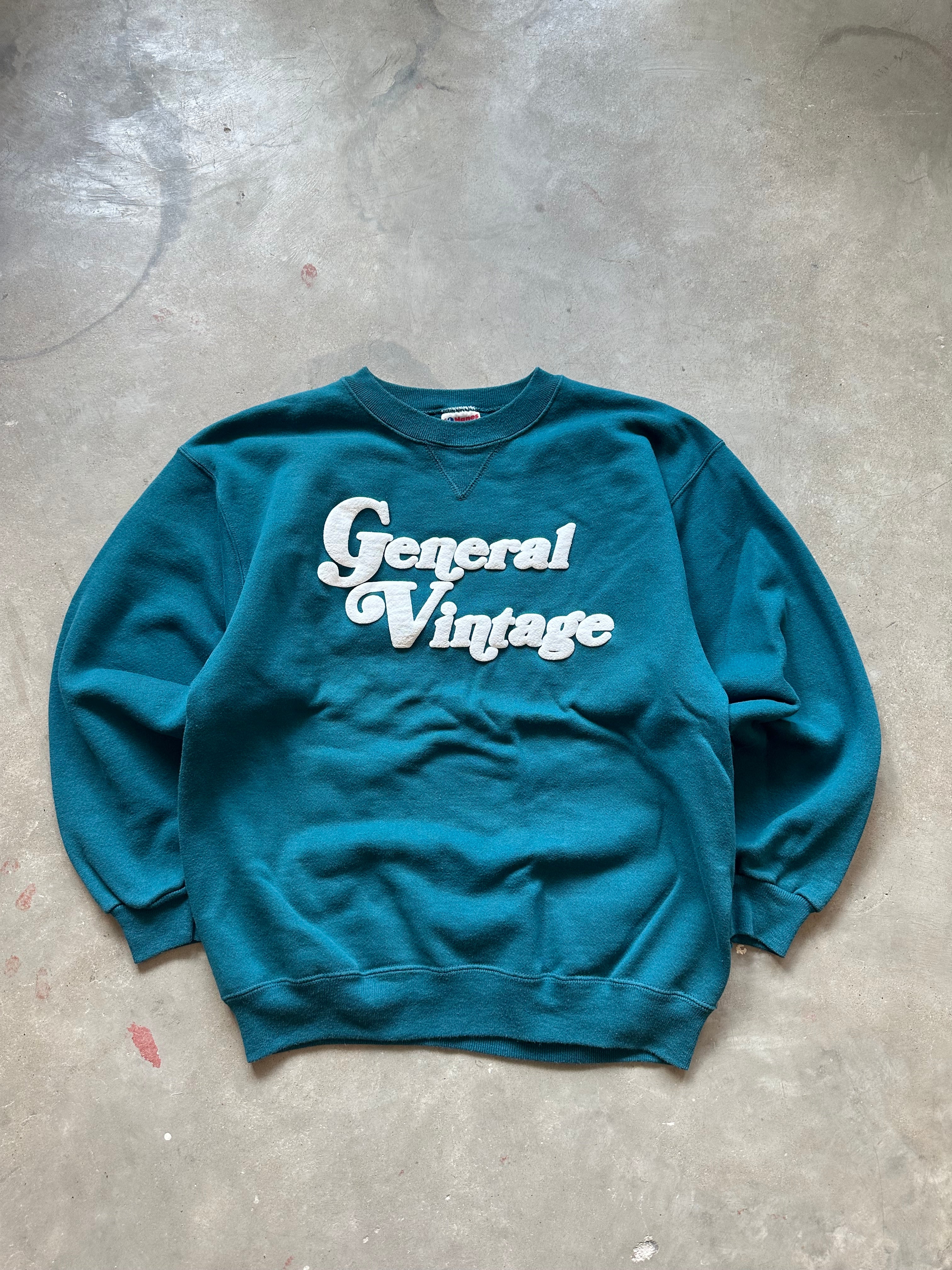General Vintage Puff Print Crewneck (M)