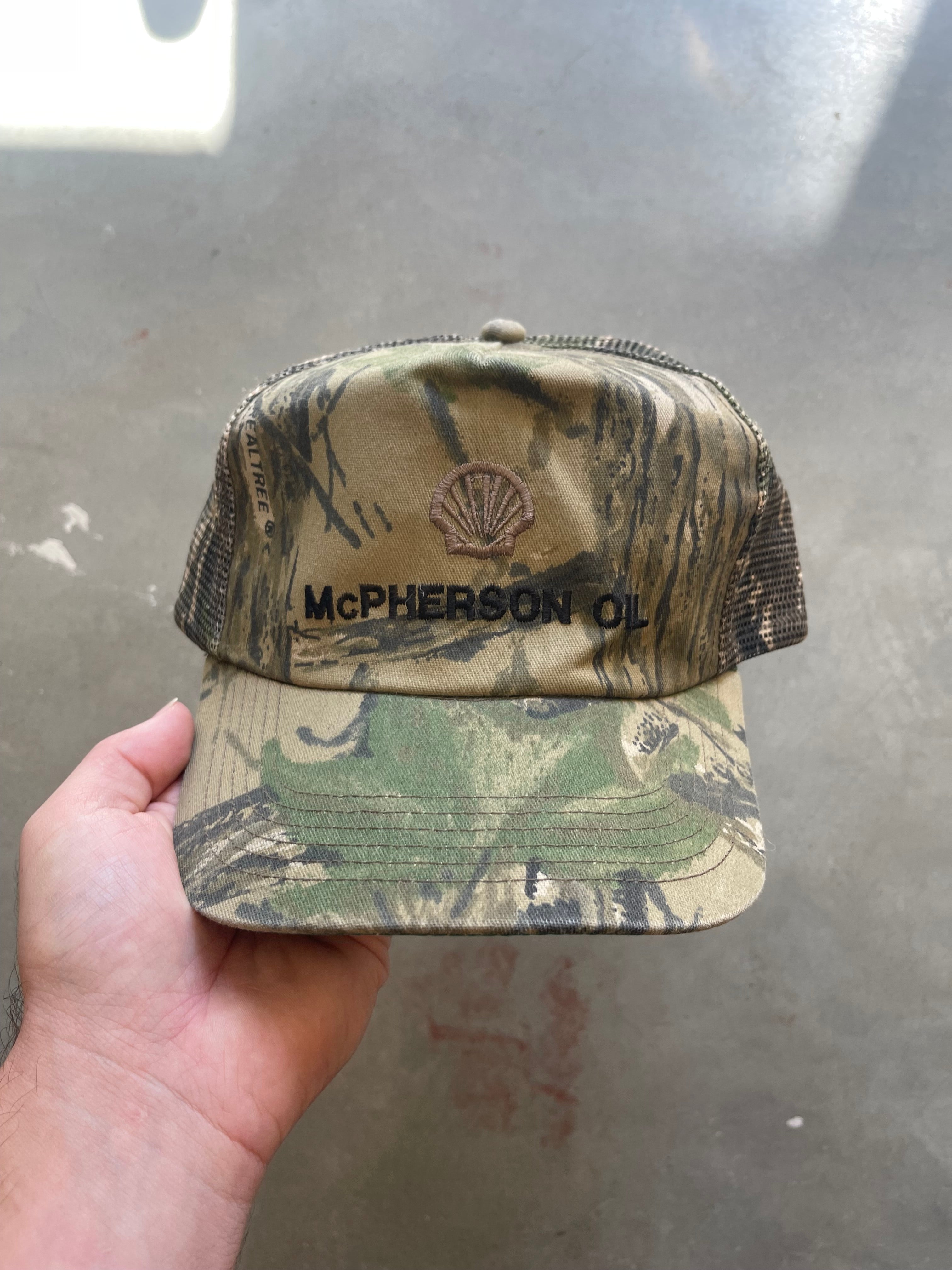 Vintage McPherson Oil Camo Hat