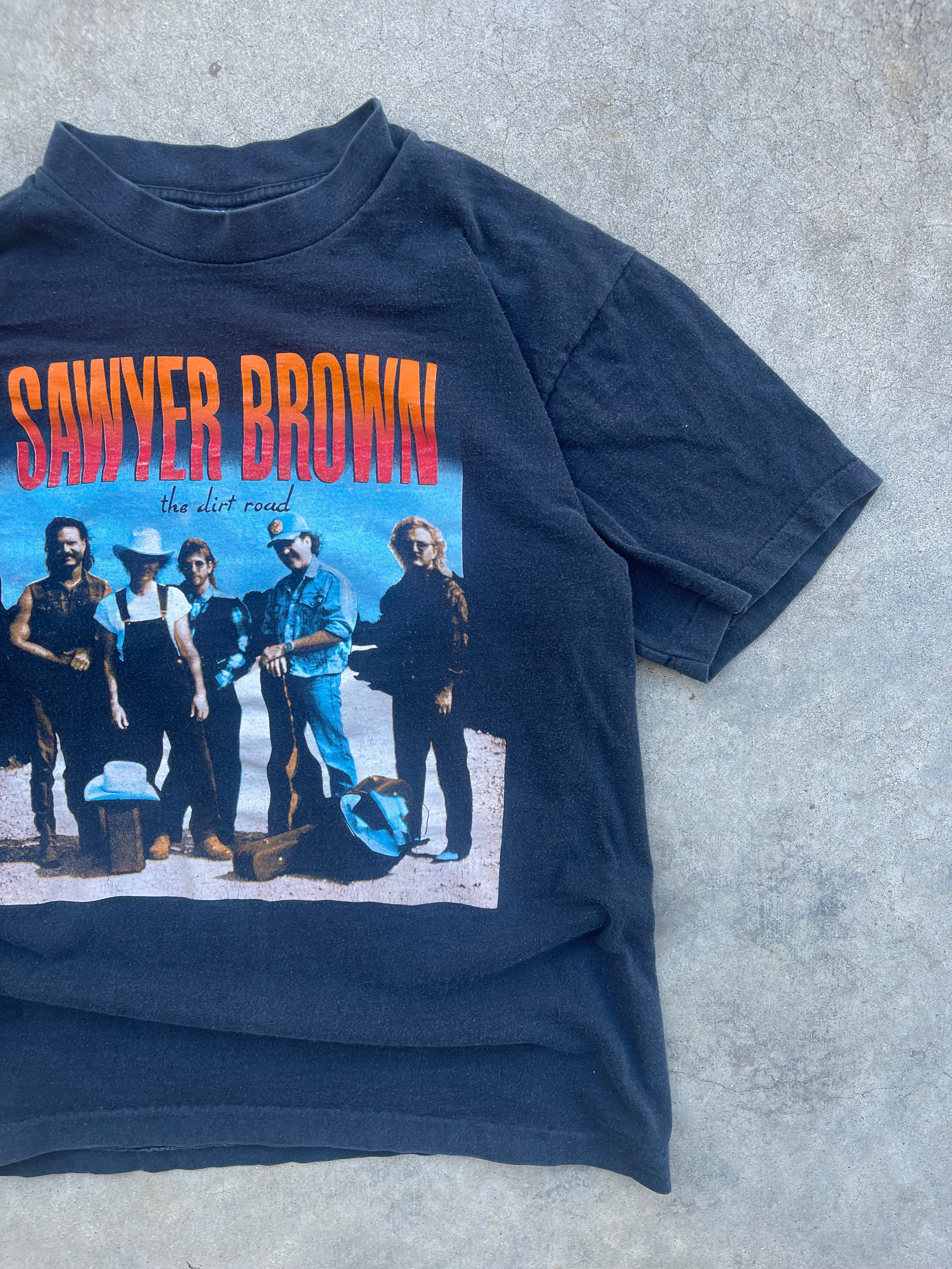 1992 Sawyer Brown Dirt Road Tour T-Shirt (S)