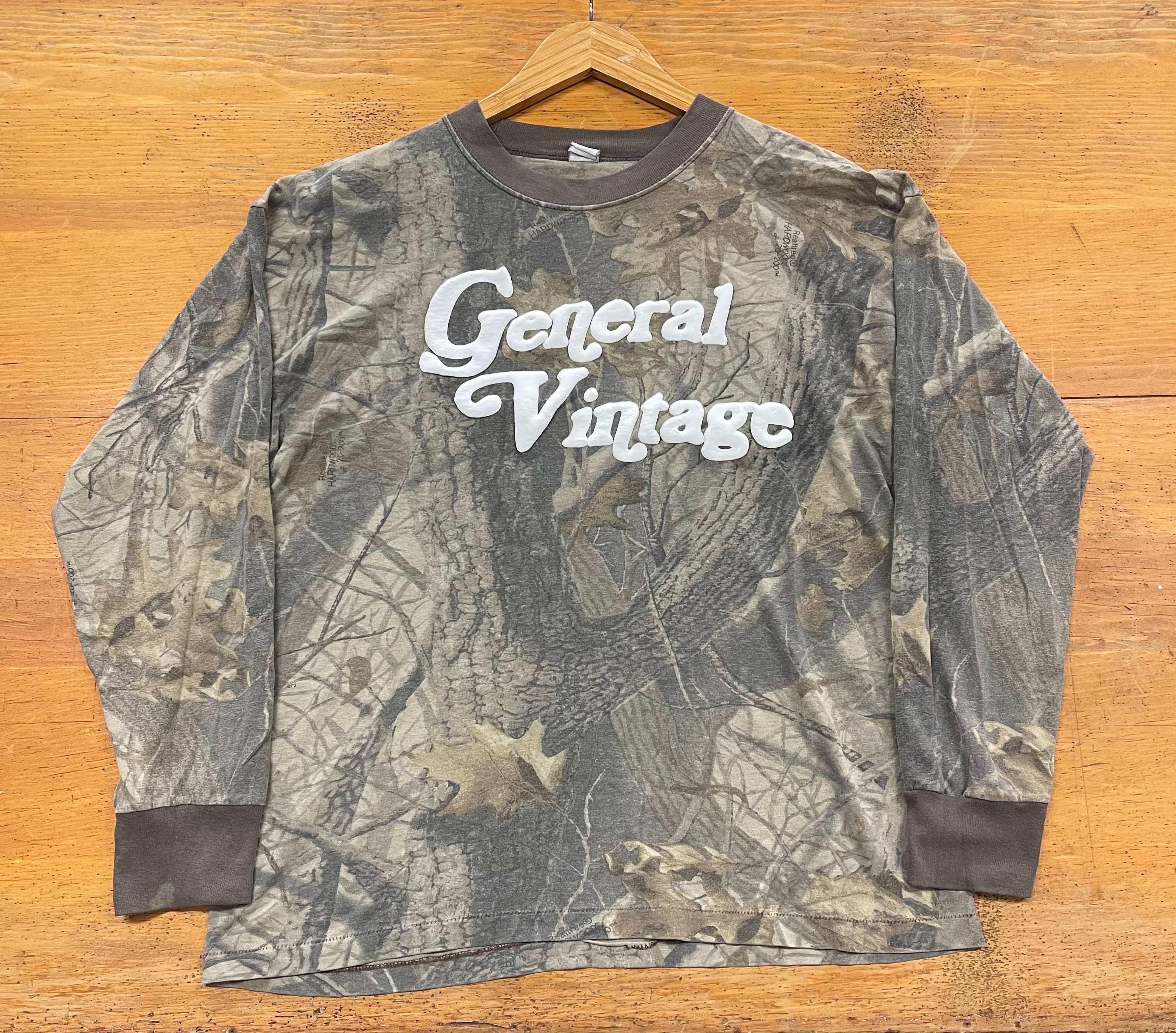 General Vintage Camo Puff Print Long Sleeve Shirt (M/L)