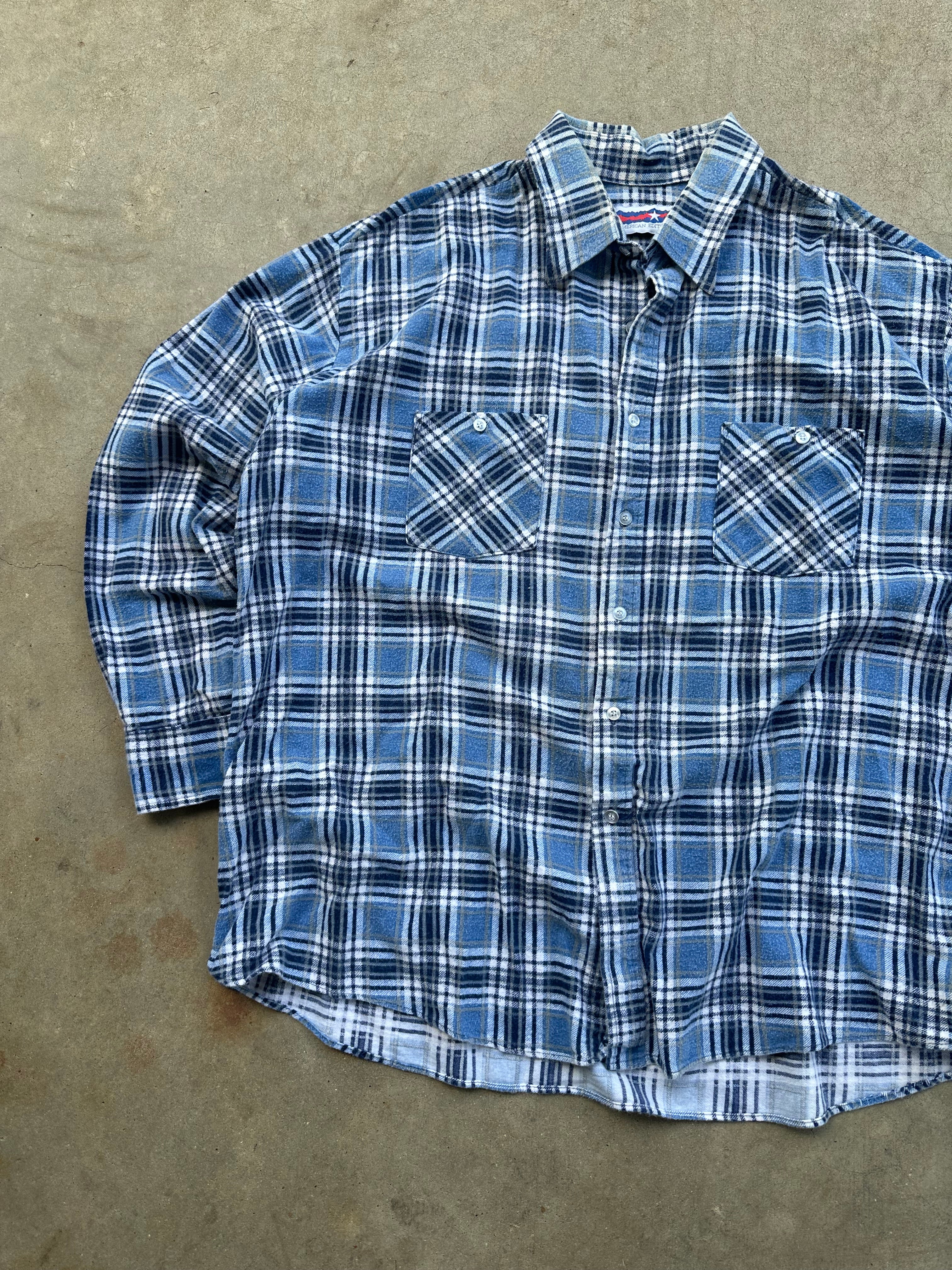 1980’s Lightweight Blue Flannel (XXL)