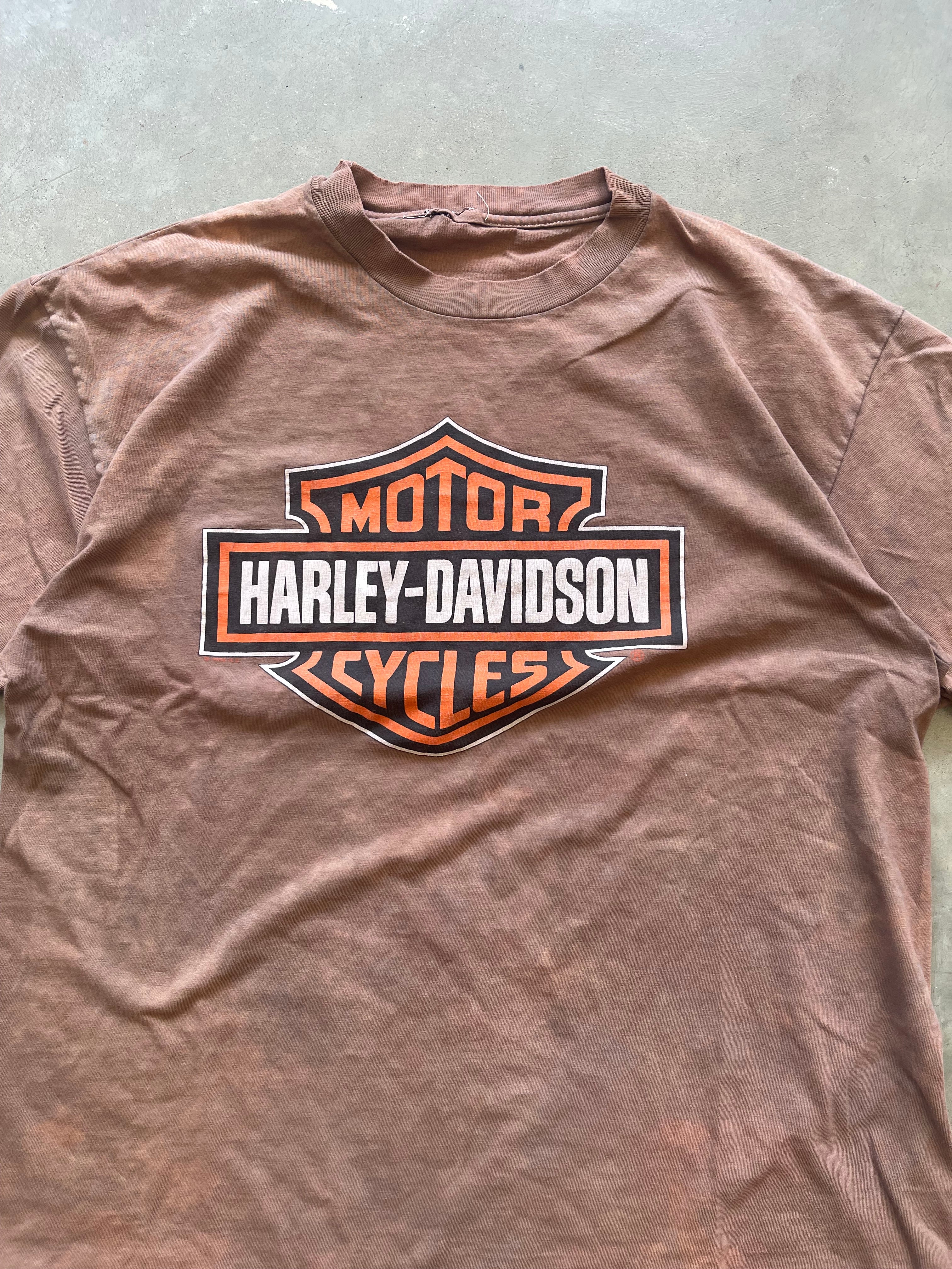 Vintage Overdyed Harley Davidson Milwaukee T-Shirt (L)