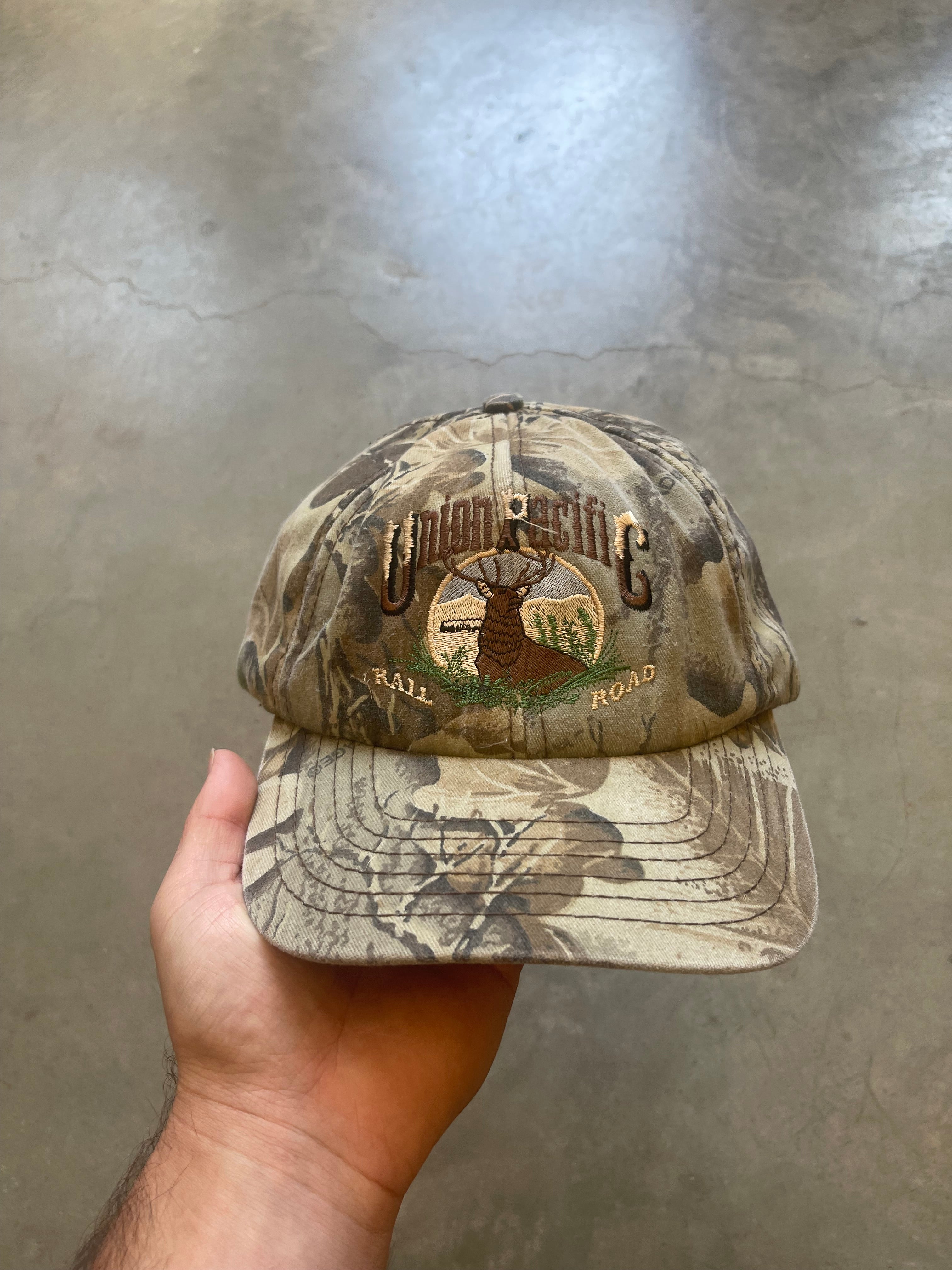 Vintage Realtree Camo Union Pacific Hat