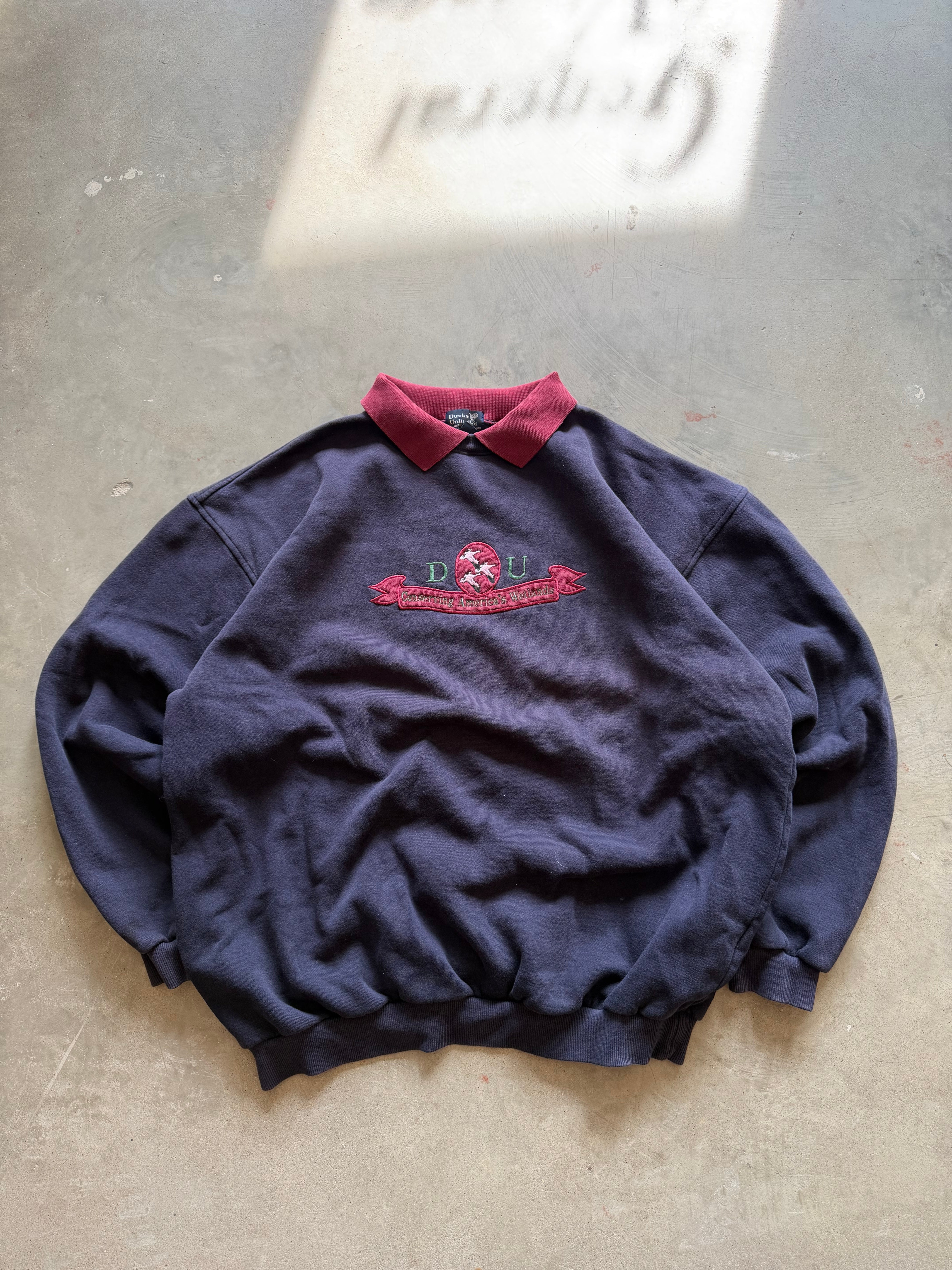 Vintage Ducks Unlimited Collard Crewneck (XL)