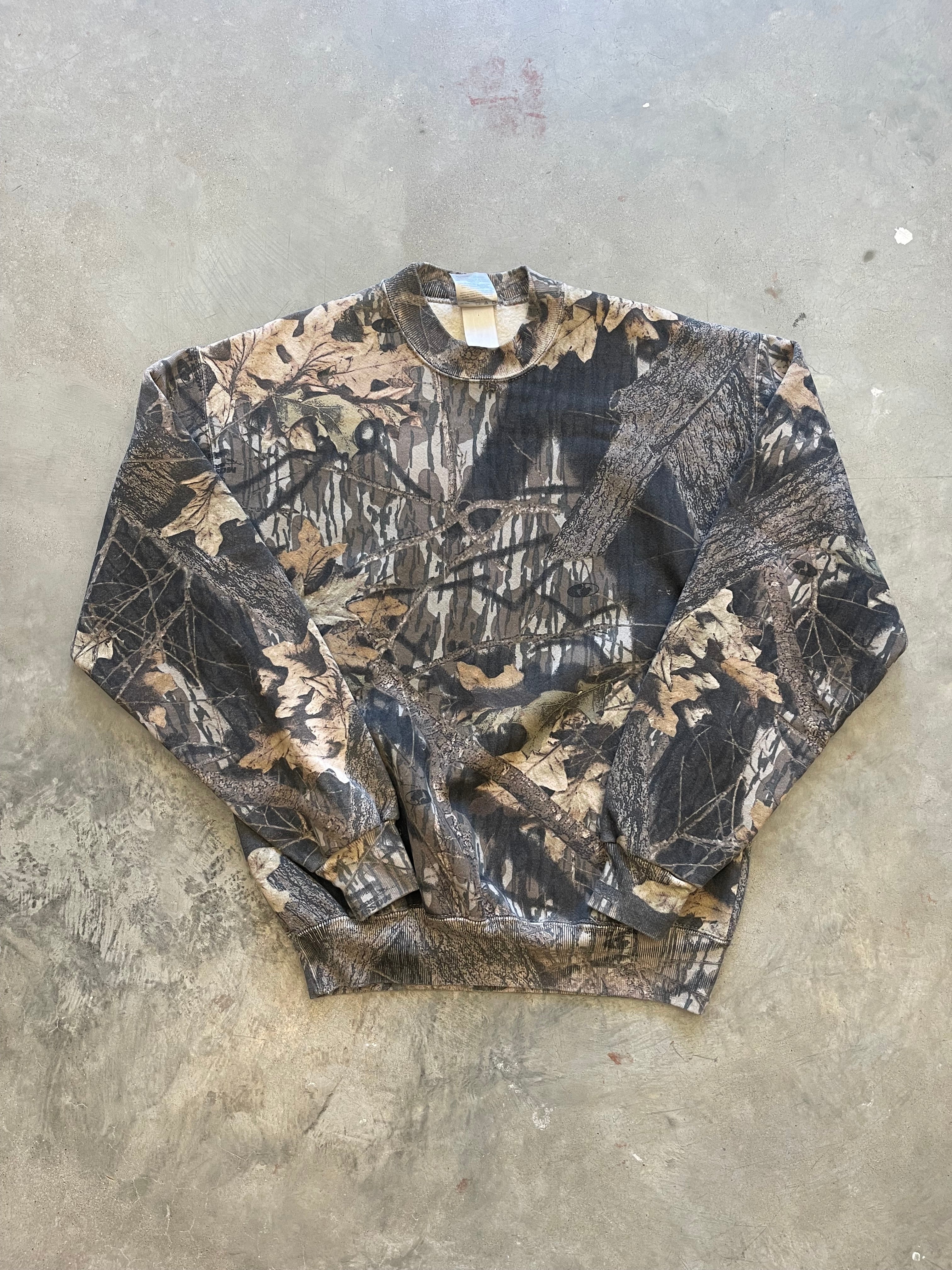 Vintage Mossy Oak Camo Crewneck (M)