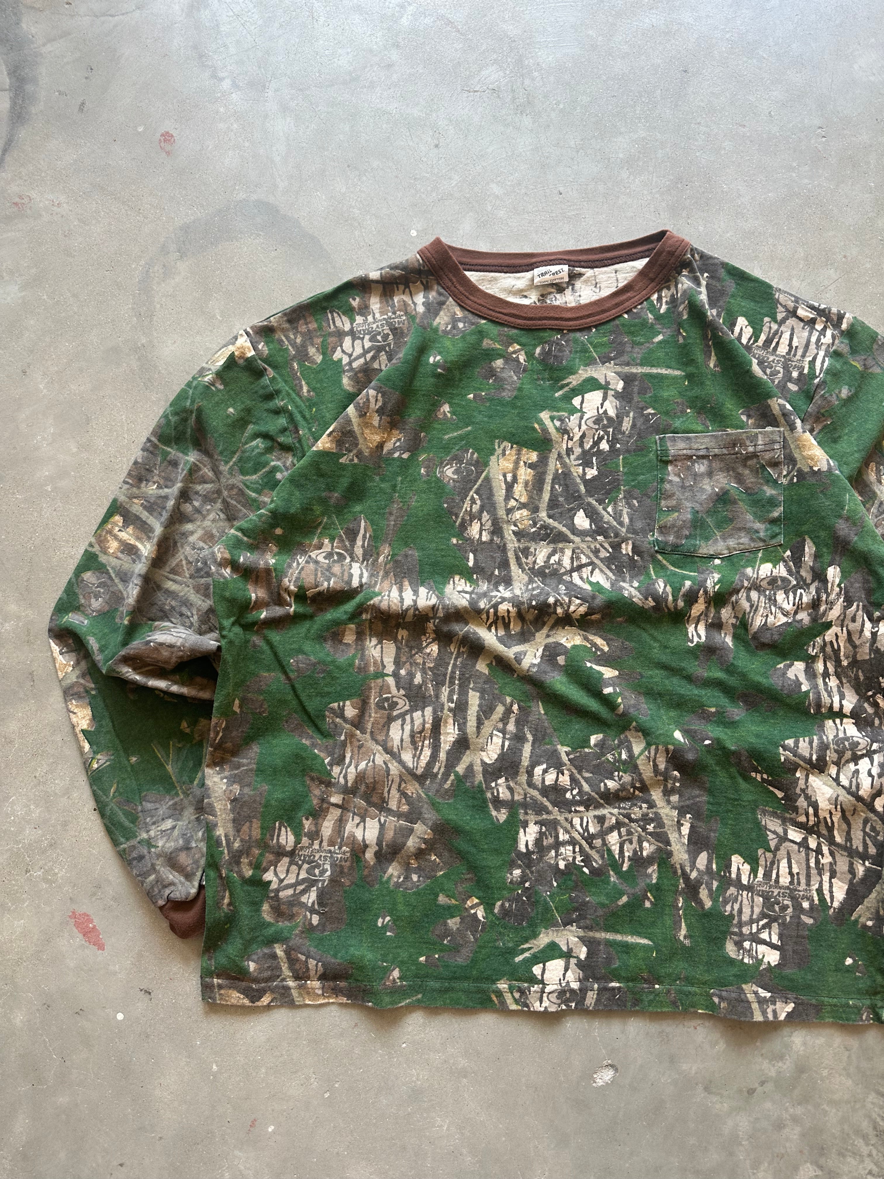 1990s Mossy Oak Shadowleaf Long Sleeve T-Shirt (XXL)