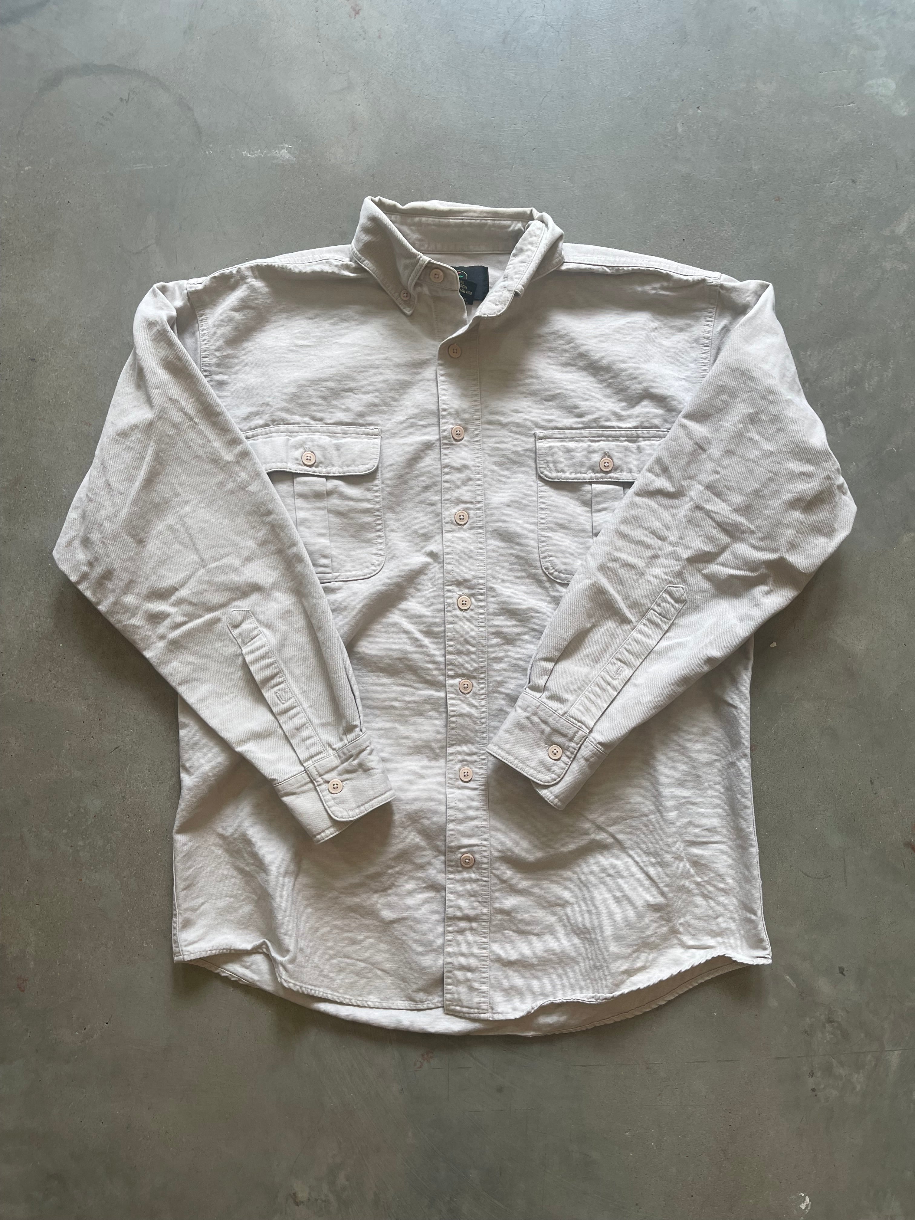 Vintage Turkey Embroidered Button-Up Shirt (M)