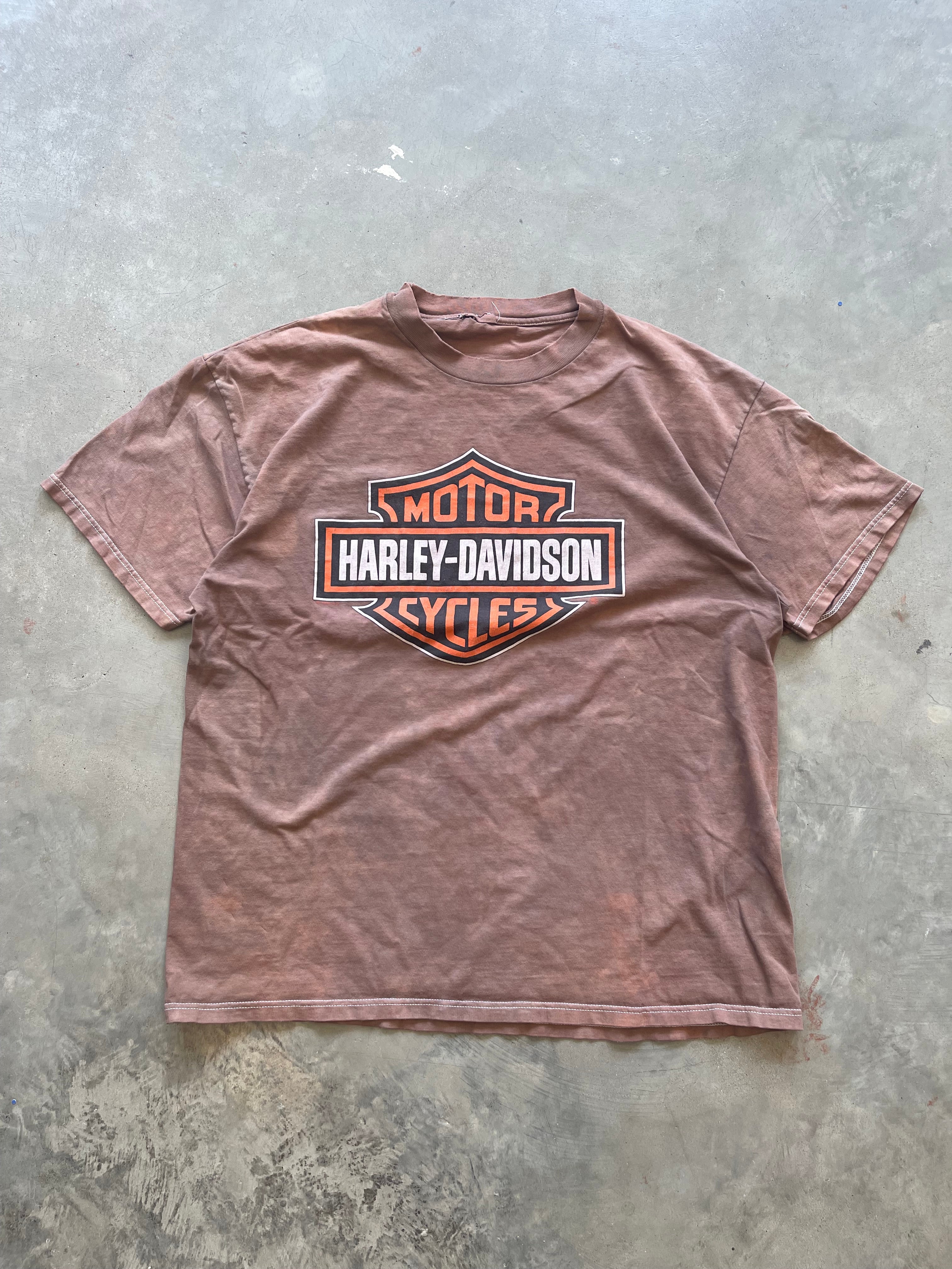 Vintage Overdyed Harley Davidson Milwaukee T-Shirt (L)