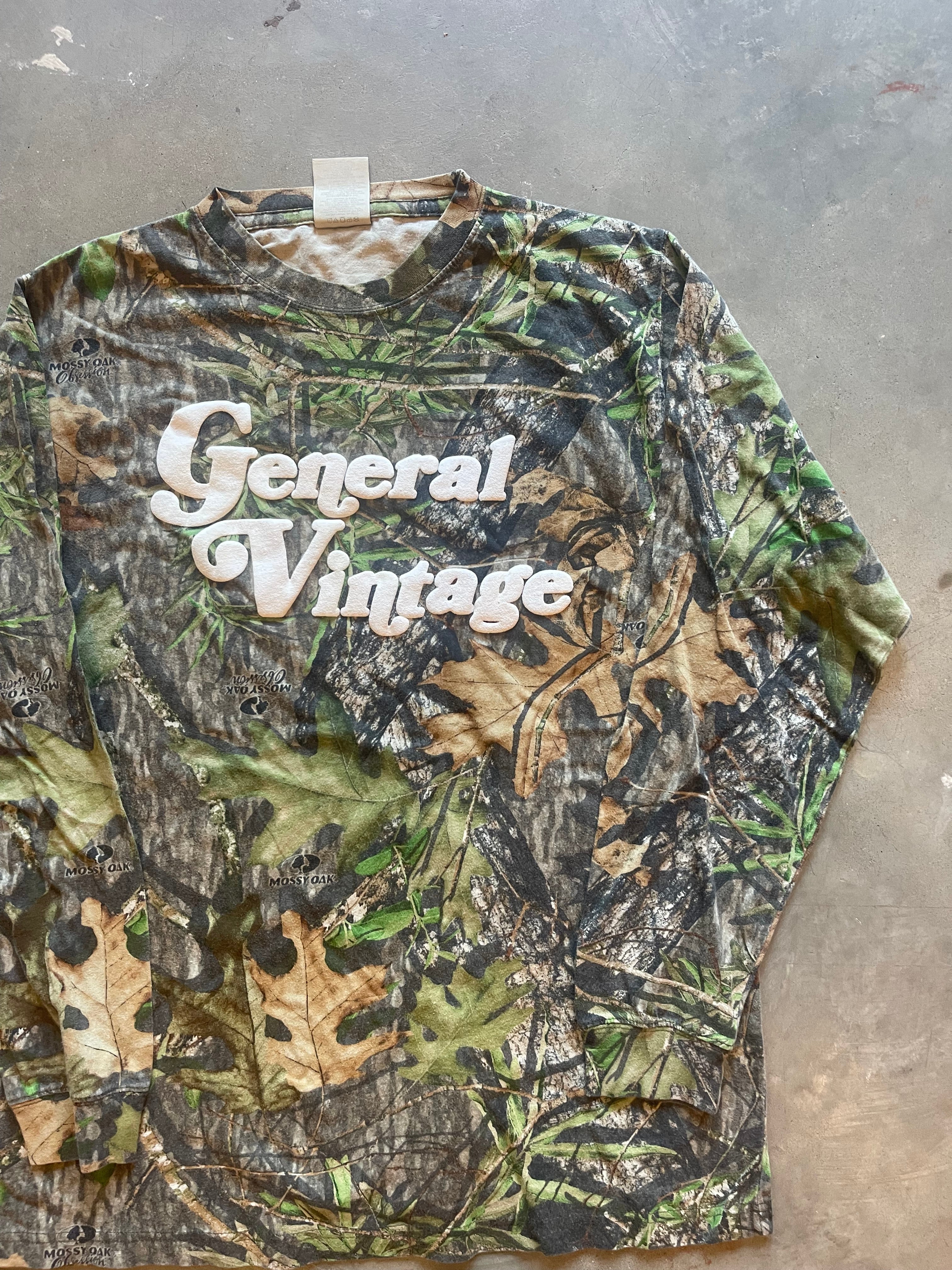 General Vintage Camo Puff Print Shirt (L)