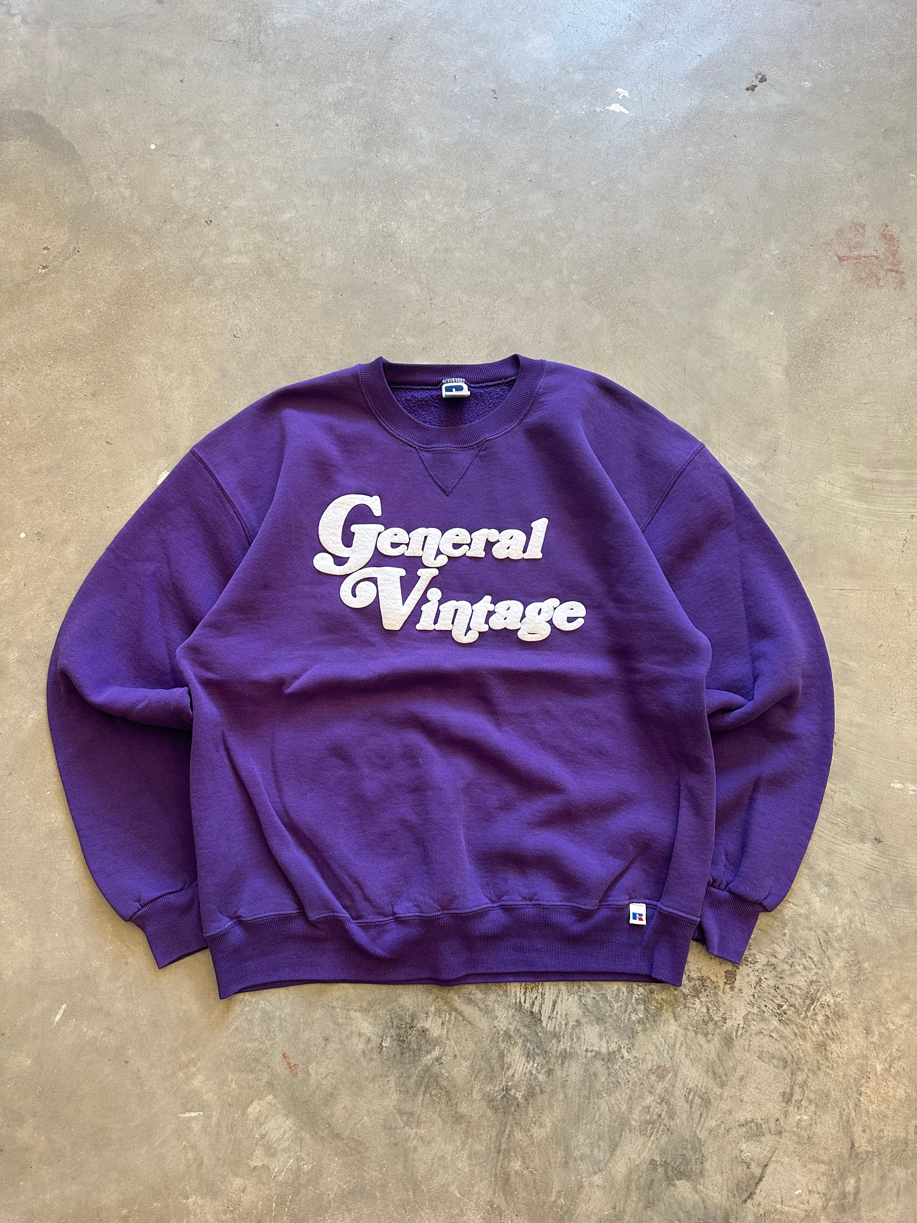 General Vintage Puff Print Crewneck (M)